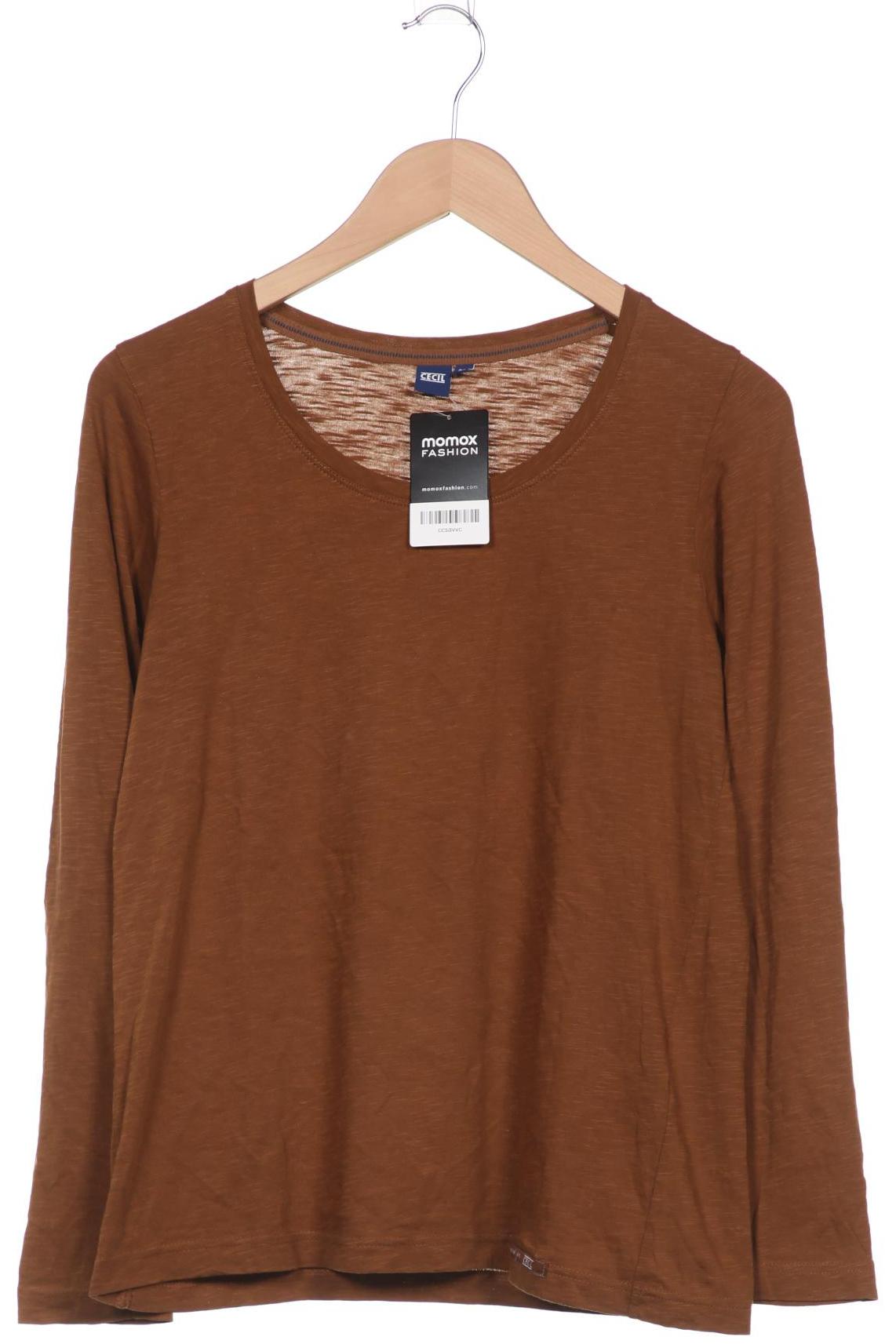 

Cecil Damen Langarmshirt, braun, Gr. 38