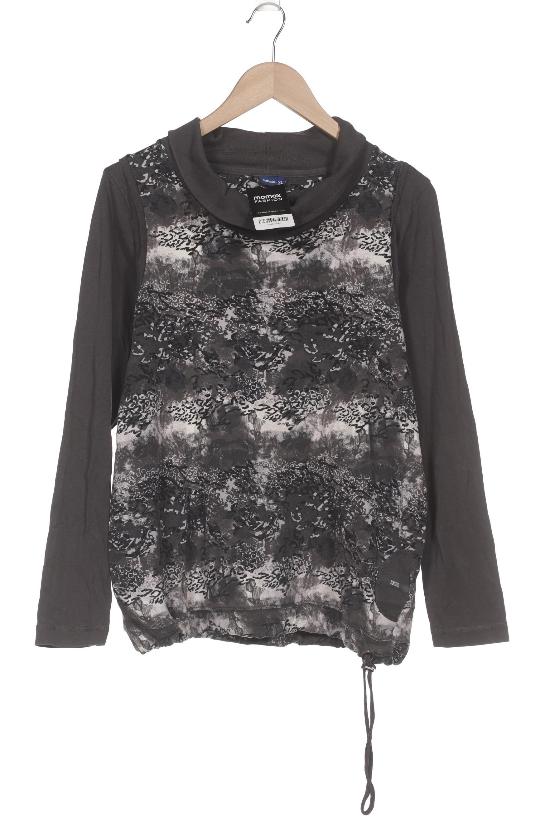 

Cecil Damen Langarmshirt, grau, Gr. 44
