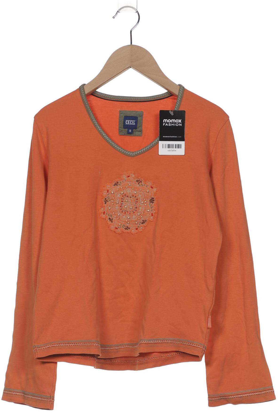 

Cecil Damen Langarmshirt, orange, Gr. 36