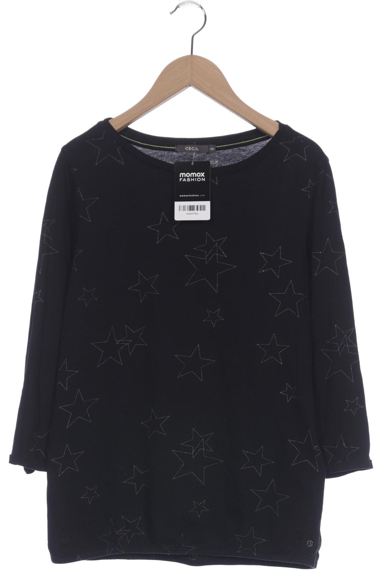 

Cecil Damen Langarmshirt, schwarz, Gr. 34