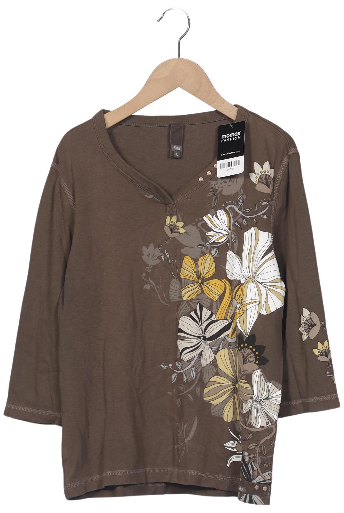 

Cecil Damen Langarmshirt, braun, Gr. 42