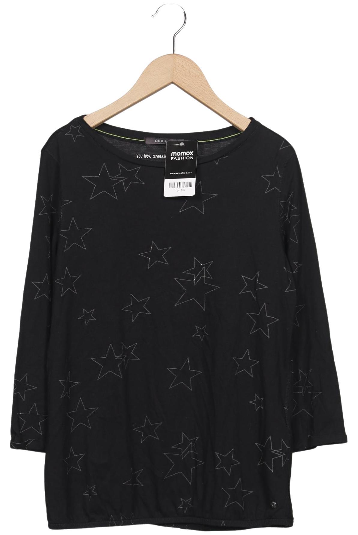 

Cecil Damen Langarmshirt, schwarz, Gr. 36