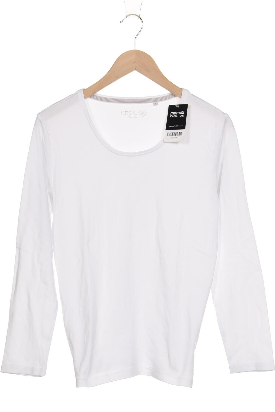 

Cecil Damen Langarmshirt, weiß, Gr. 42