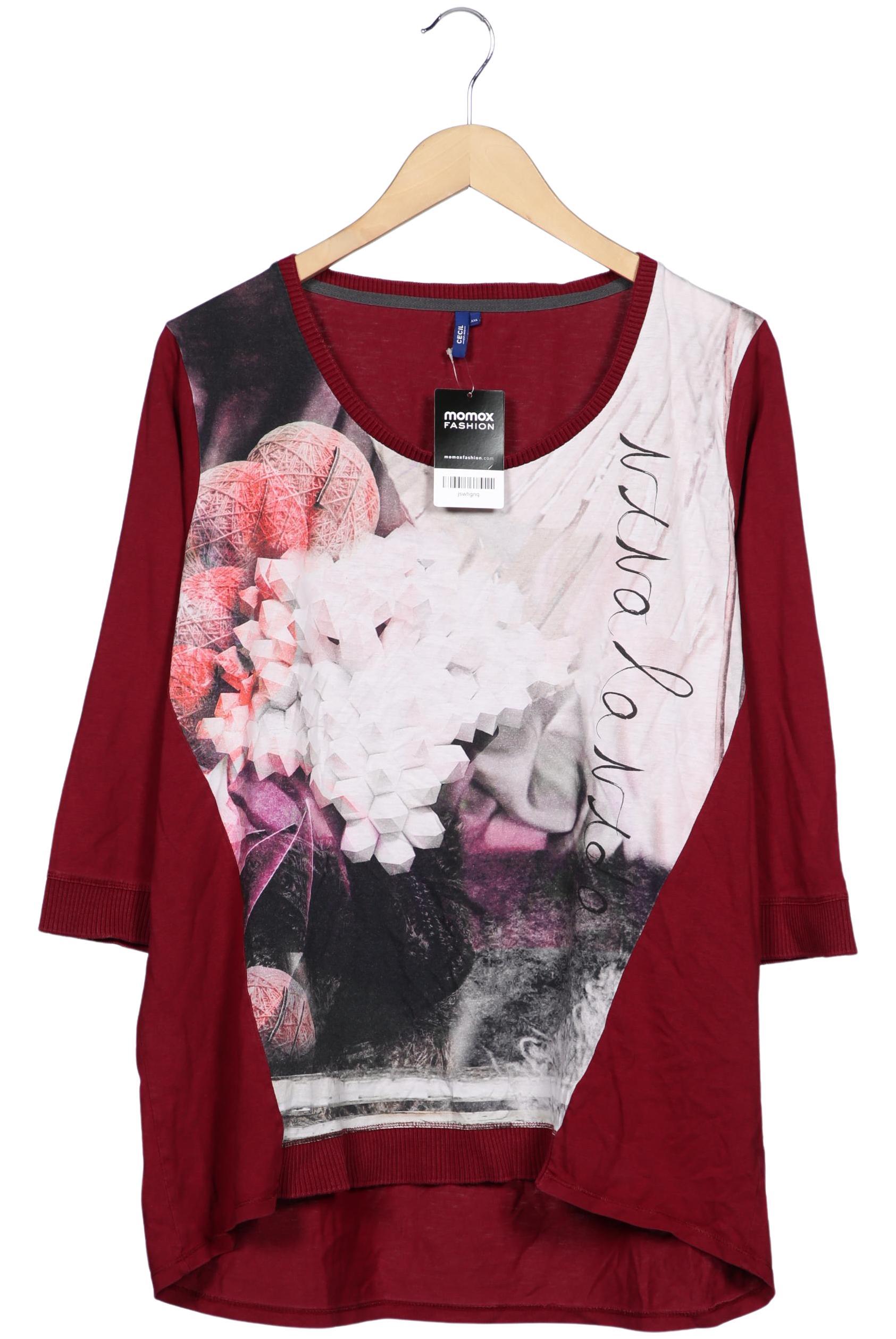 

Cecil Damen Langarmshirt, rot, Gr. 46