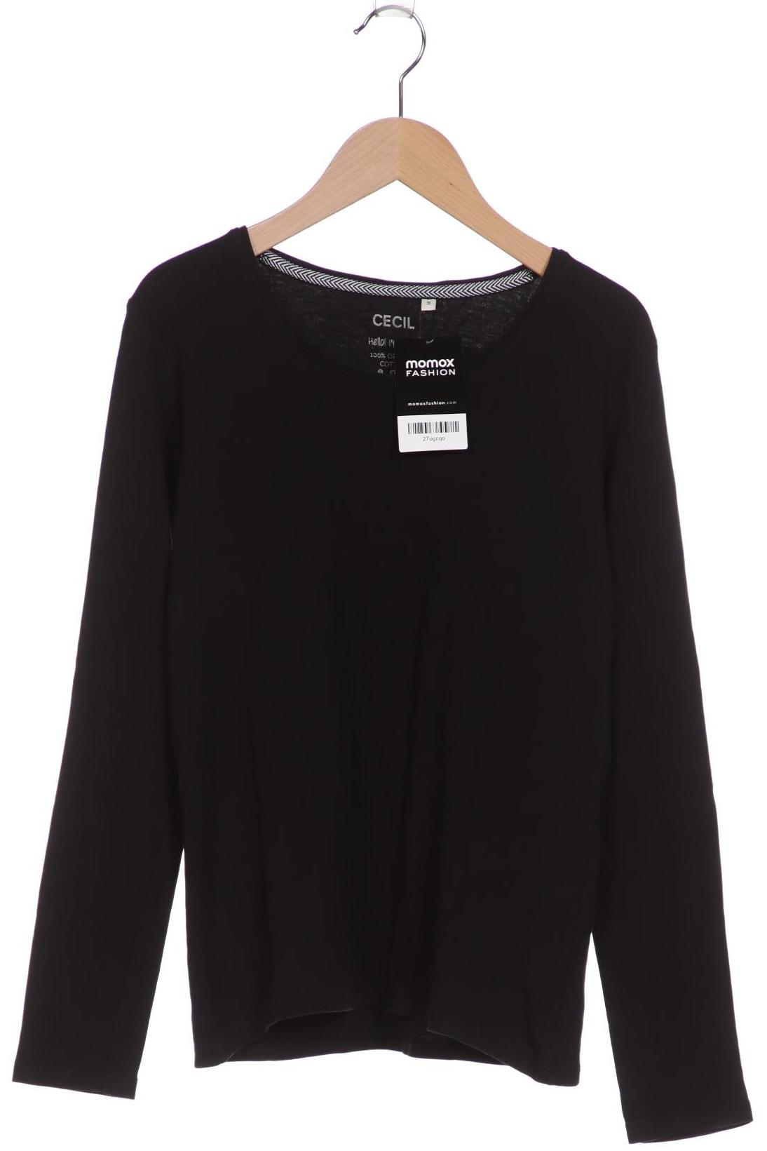 

Cecil Damen Langarmshirt, schwarz, Gr. 36