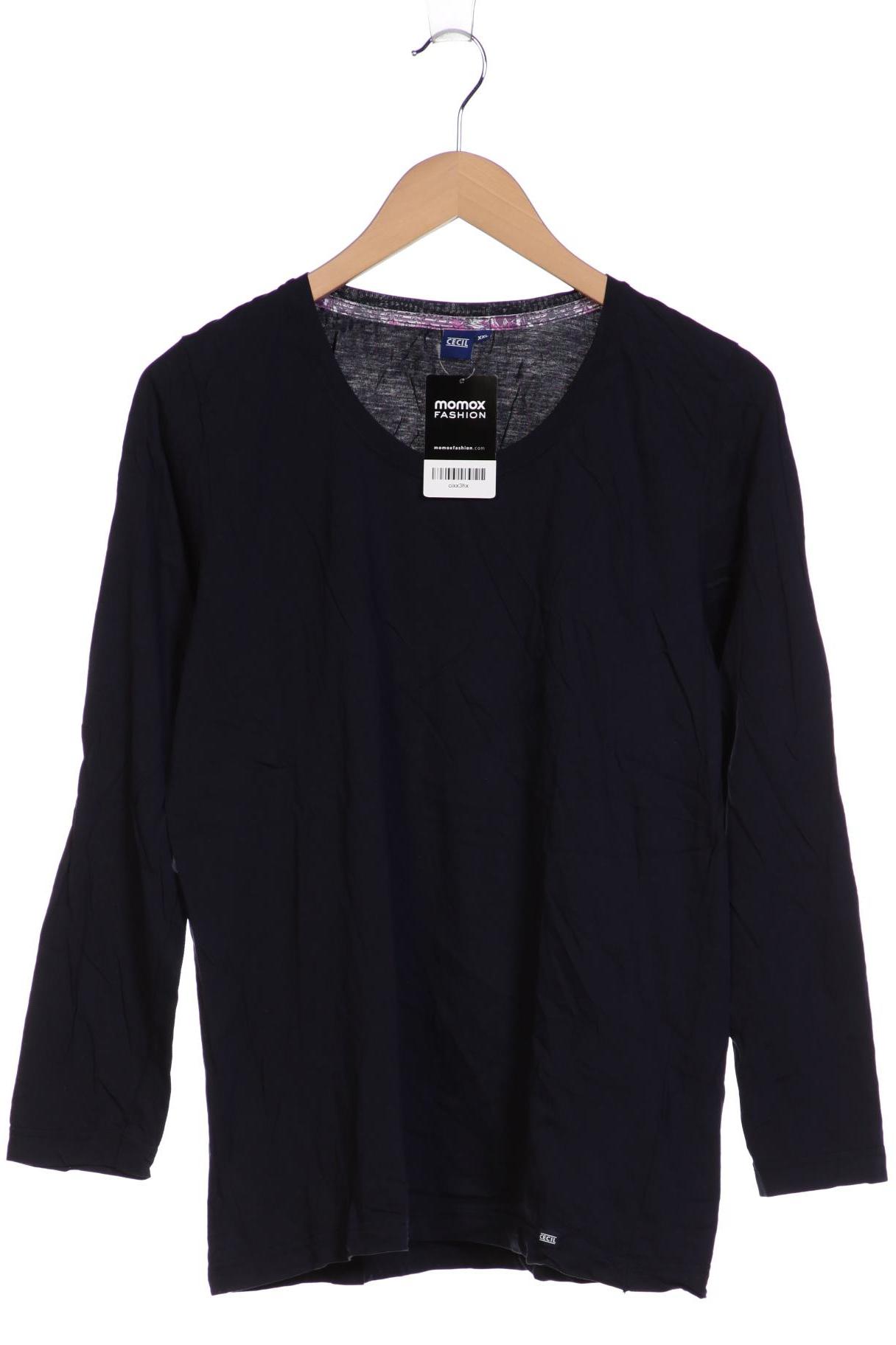 

Cecil Damen Langarmshirt, marineblau, Gr. 46