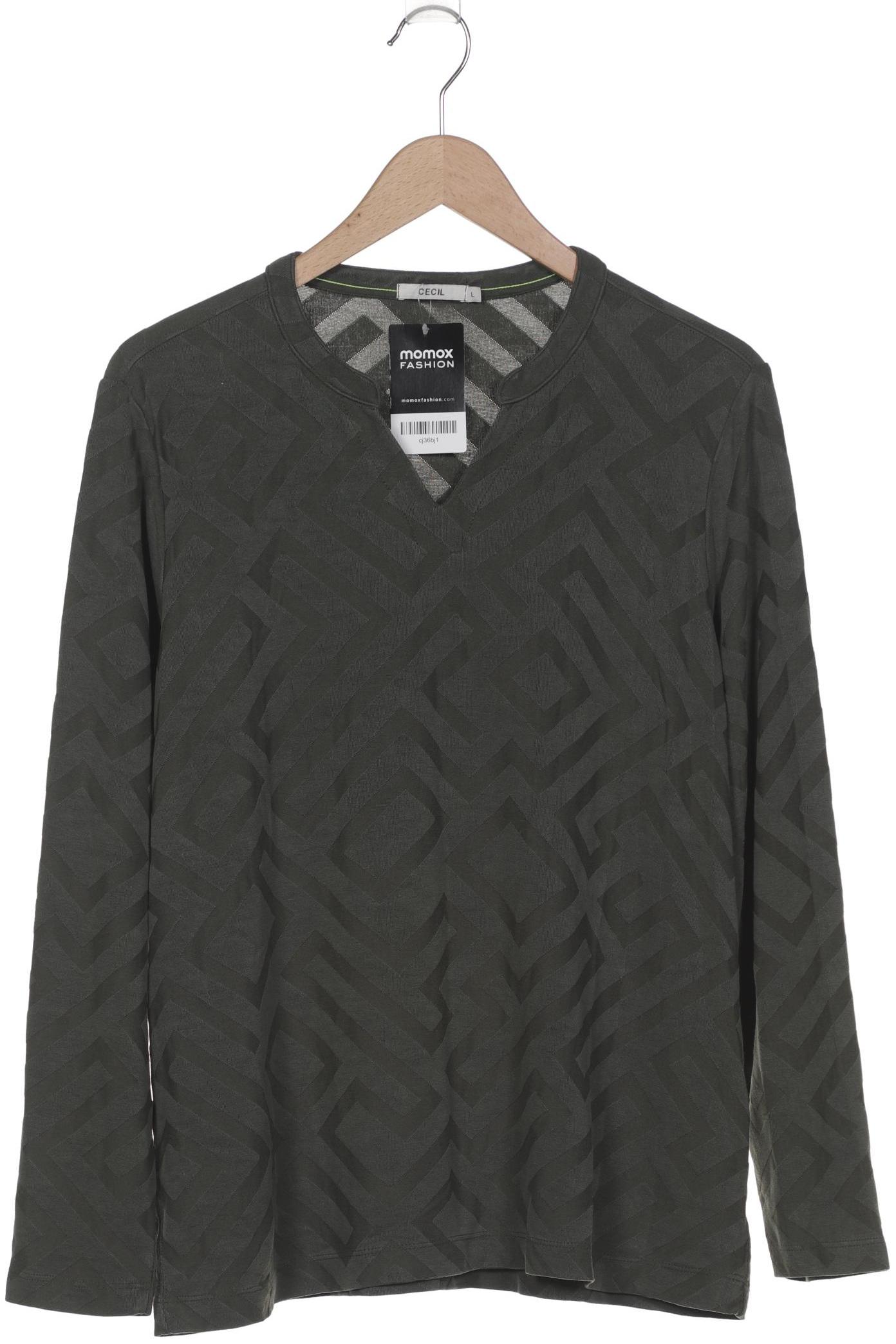 

Cecil Damen Langarmshirt, grün, Gr. 42