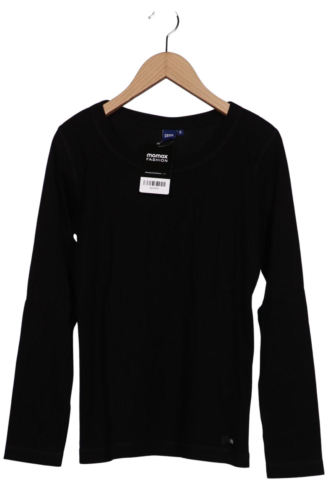 

Cecil Damen Langarmshirt, schwarz, Gr. 36