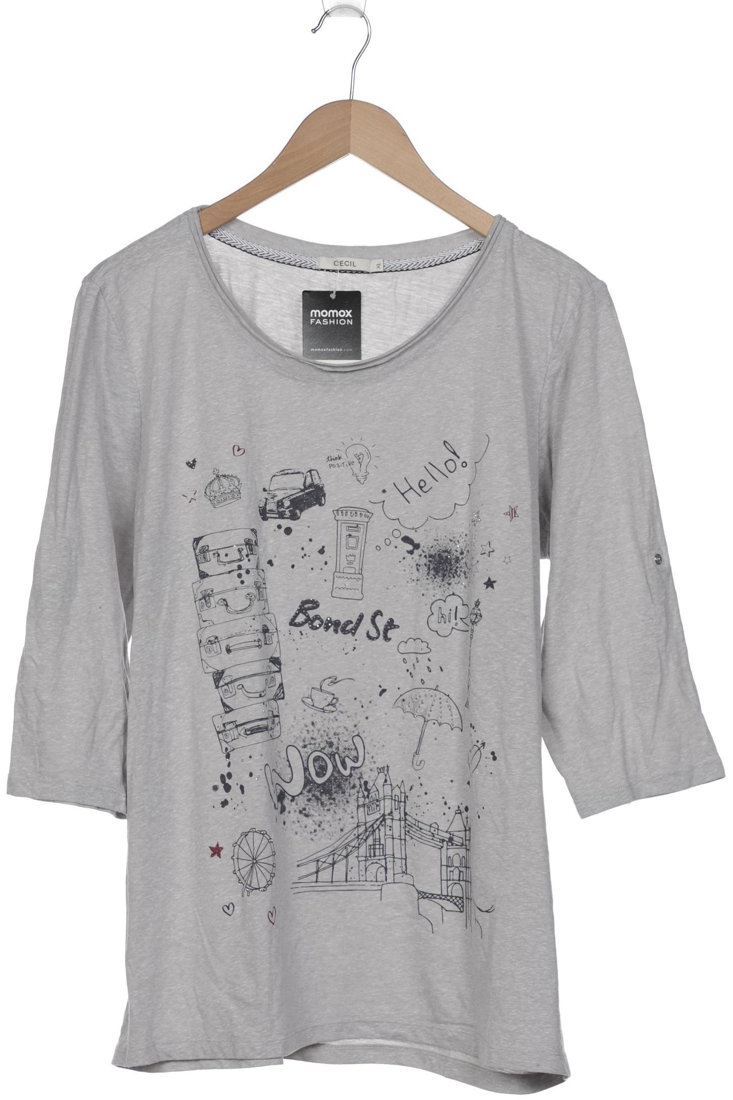 

Cecil Damen Langarmshirt, grau, Gr. 44