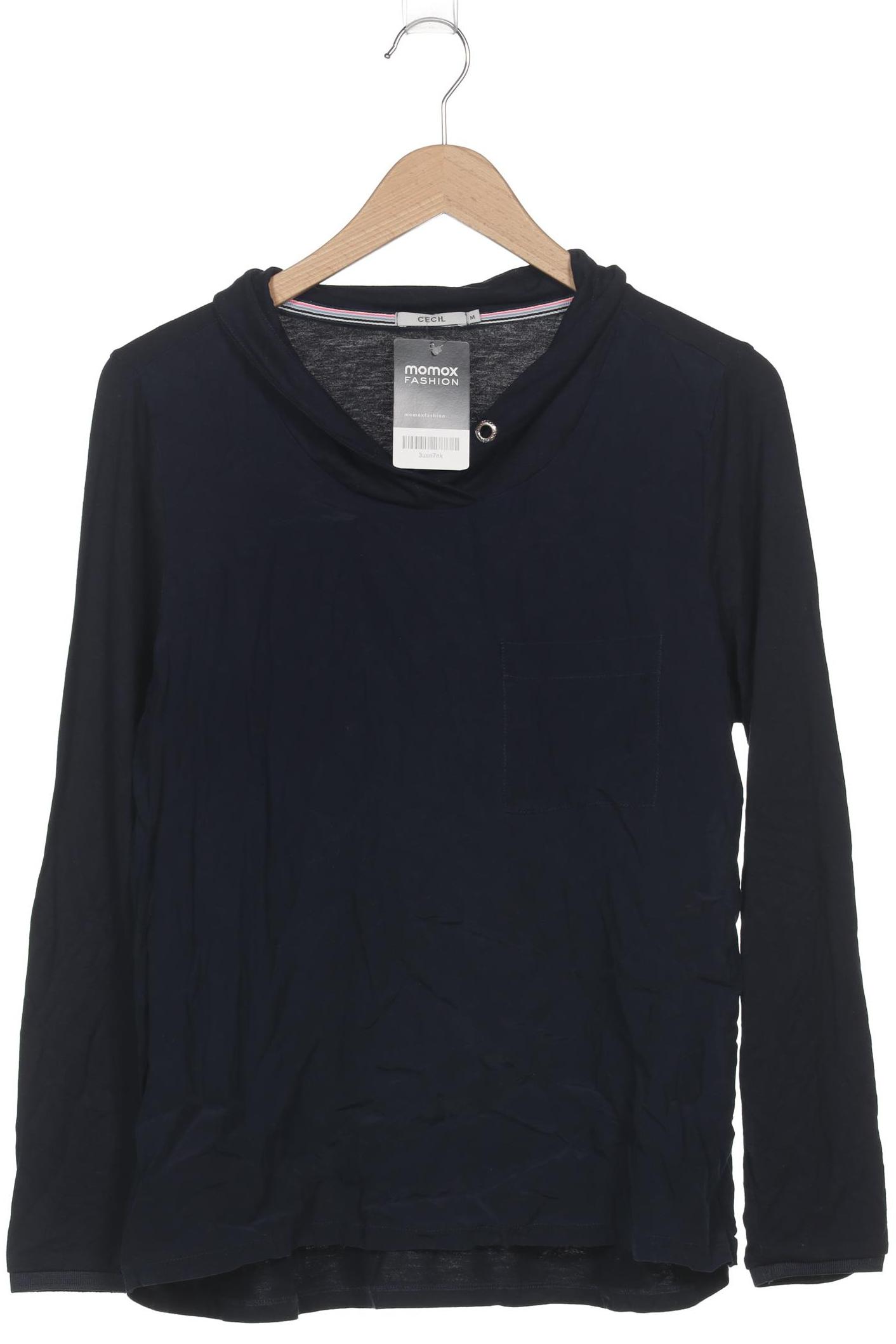 

Cecil Damen Langarmshirt, marineblau, Gr. 38
