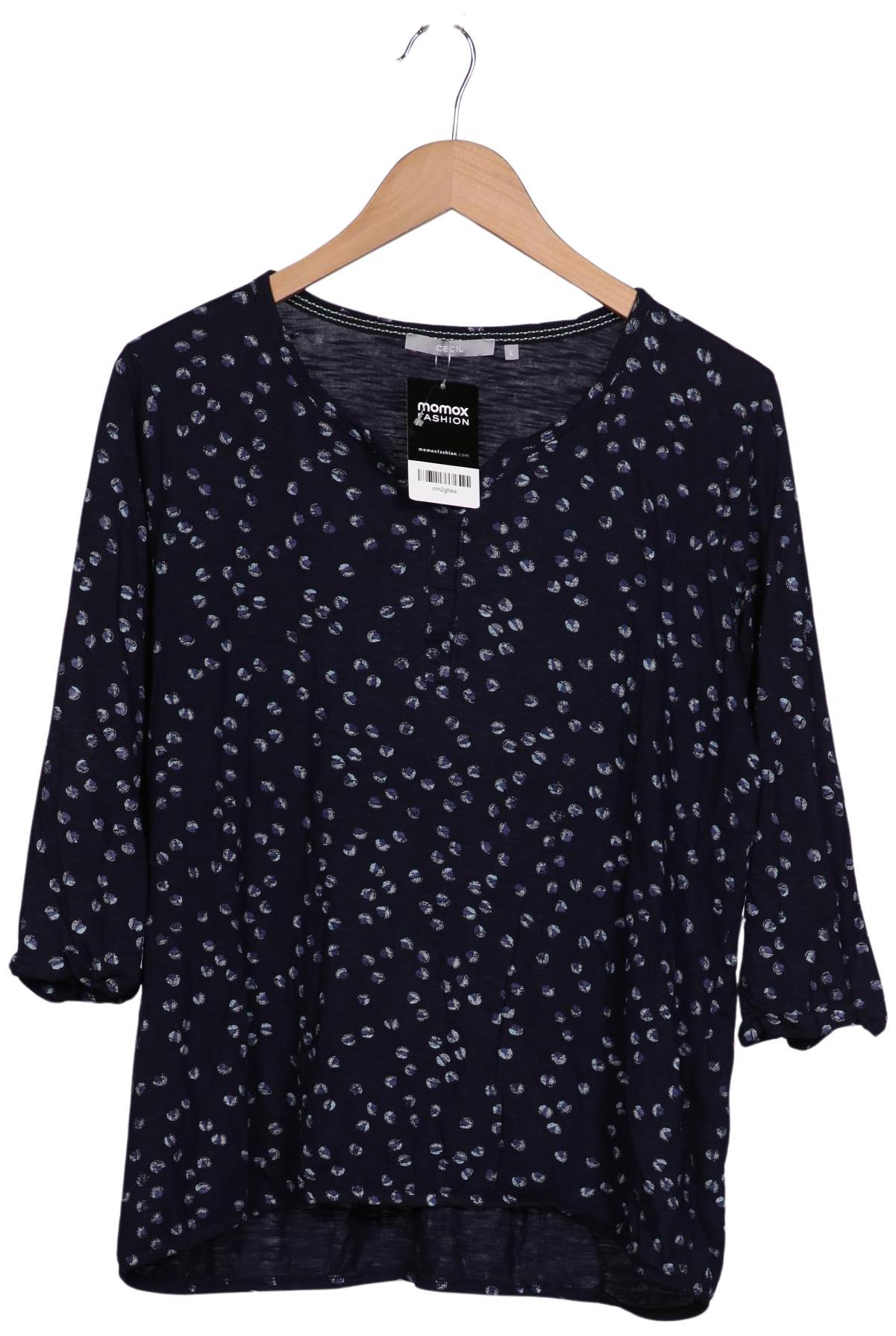 

Cecil Damen Langarmshirt, marineblau, Gr. 42