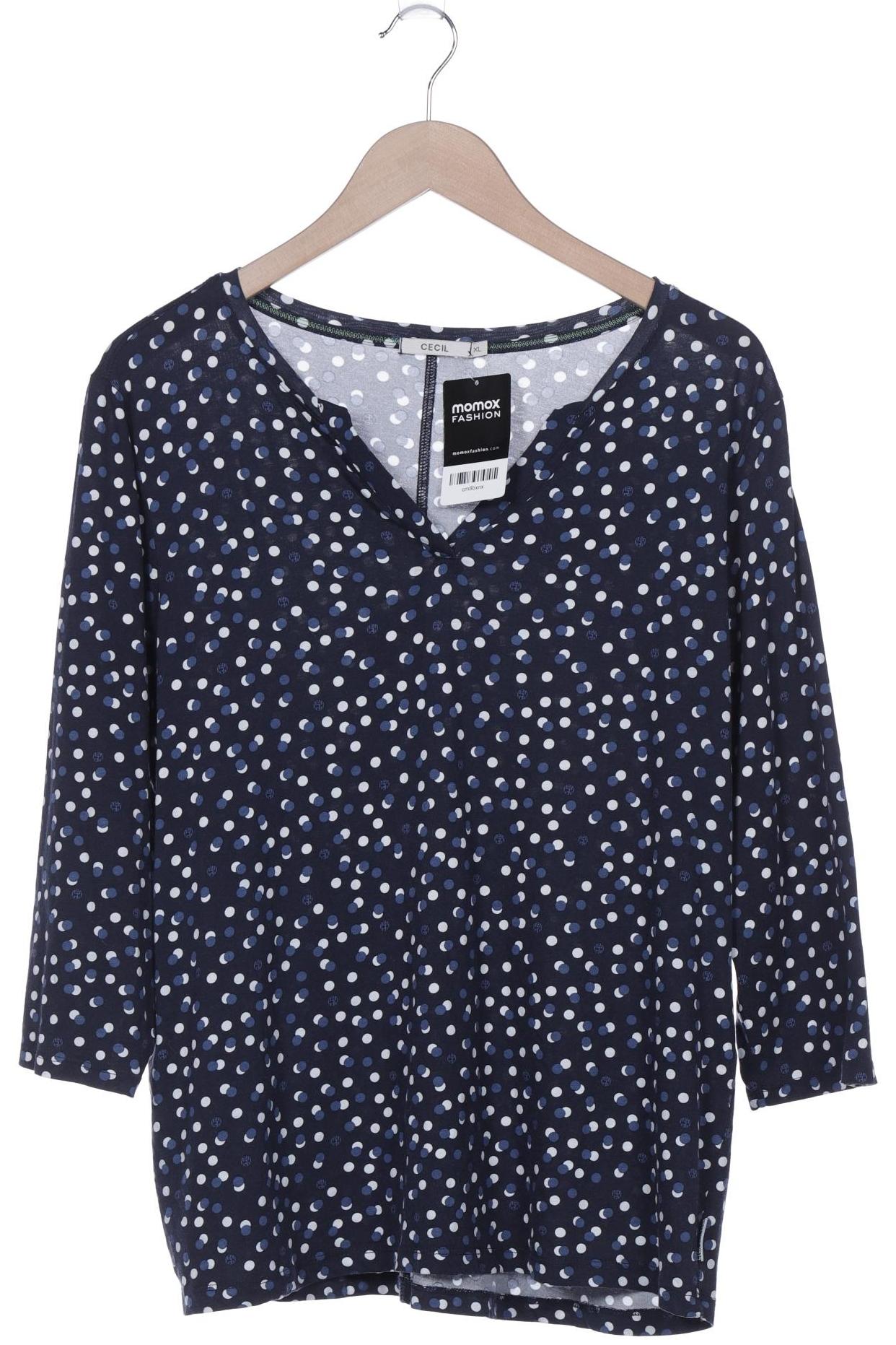 

Cecil Damen Langarmshirt, marineblau, Gr. 44