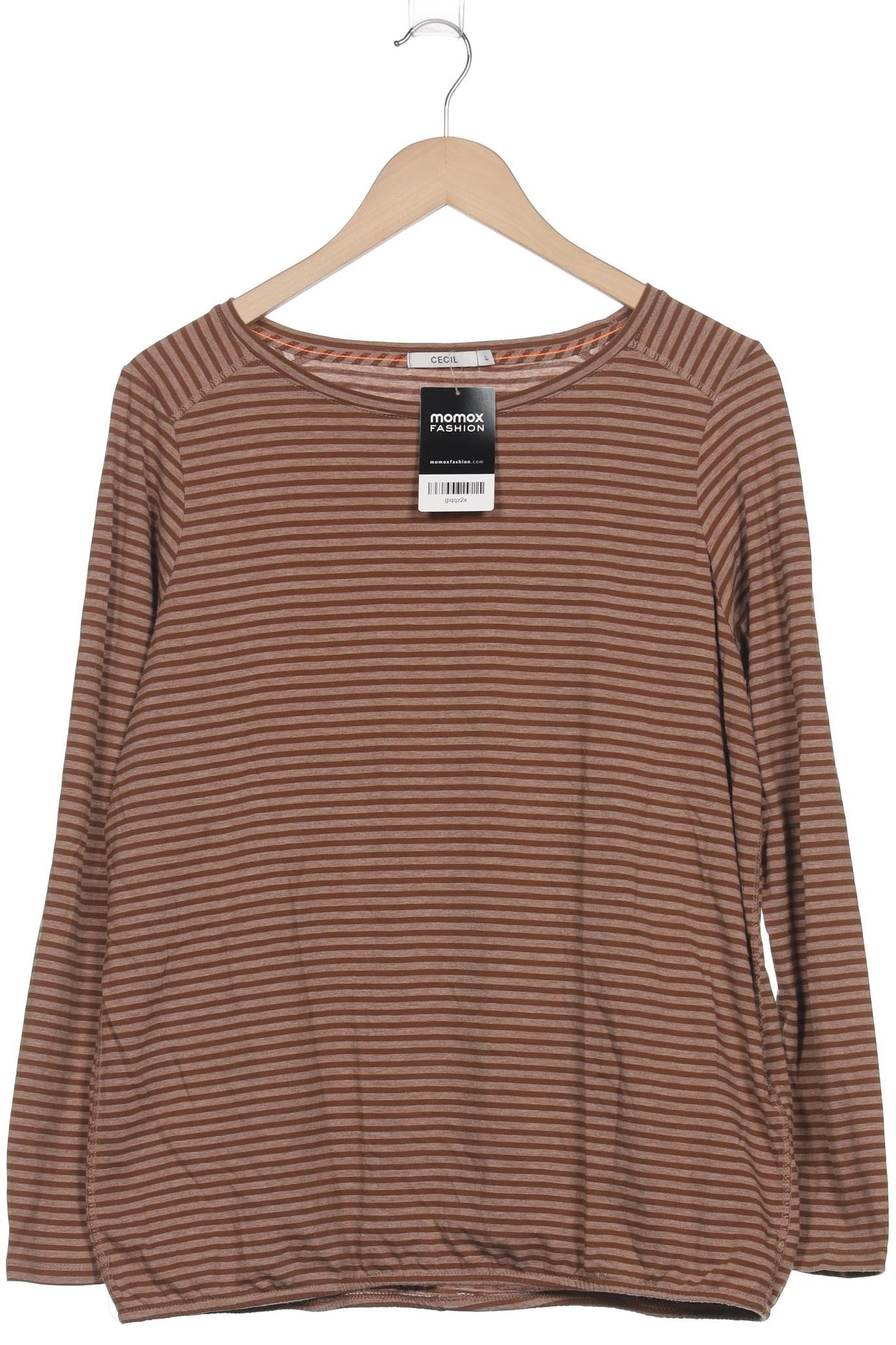 

Cecil Damen Langarmshirt, braun, Gr. 42