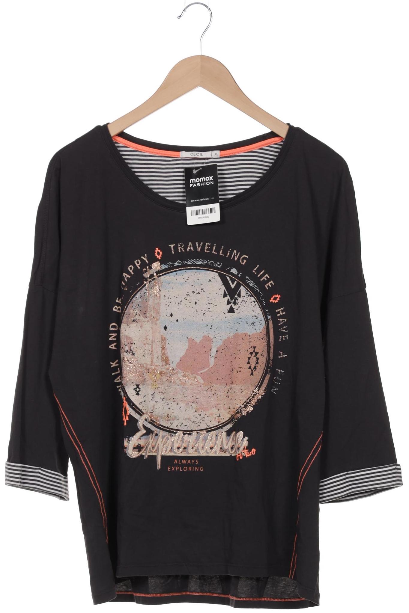 

Cecil Damen Langarmshirt, grau, Gr. 44