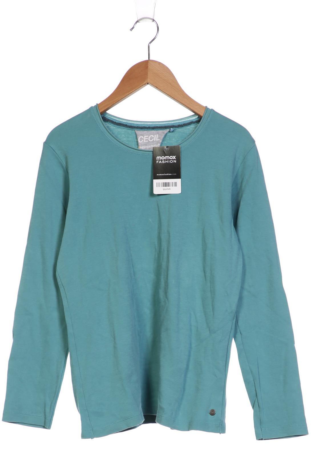

Cecil Damen Langarmshirt, türkis, Gr. 36