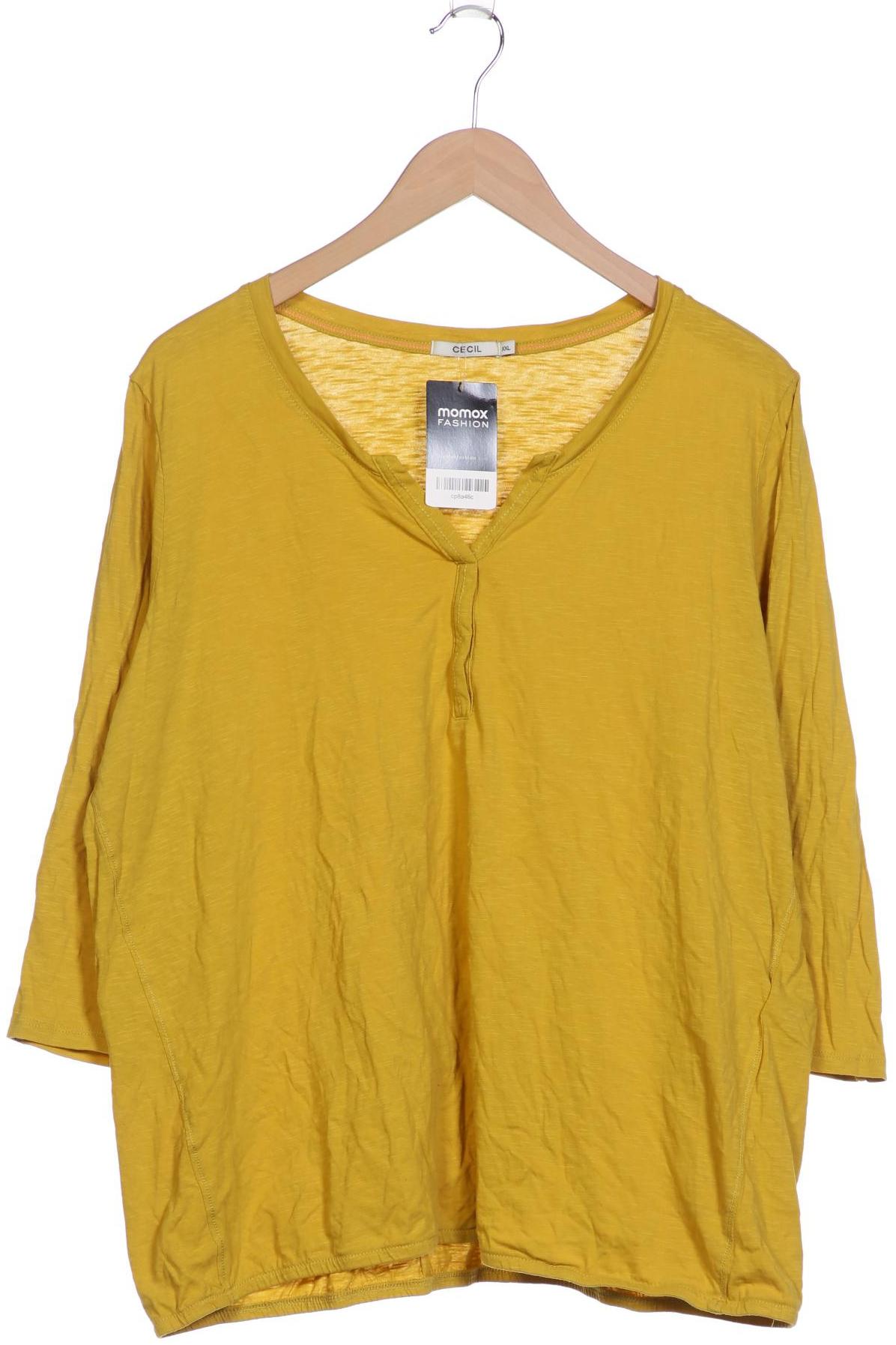 

Cecil Damen Langarmshirt, gelb, Gr. 46