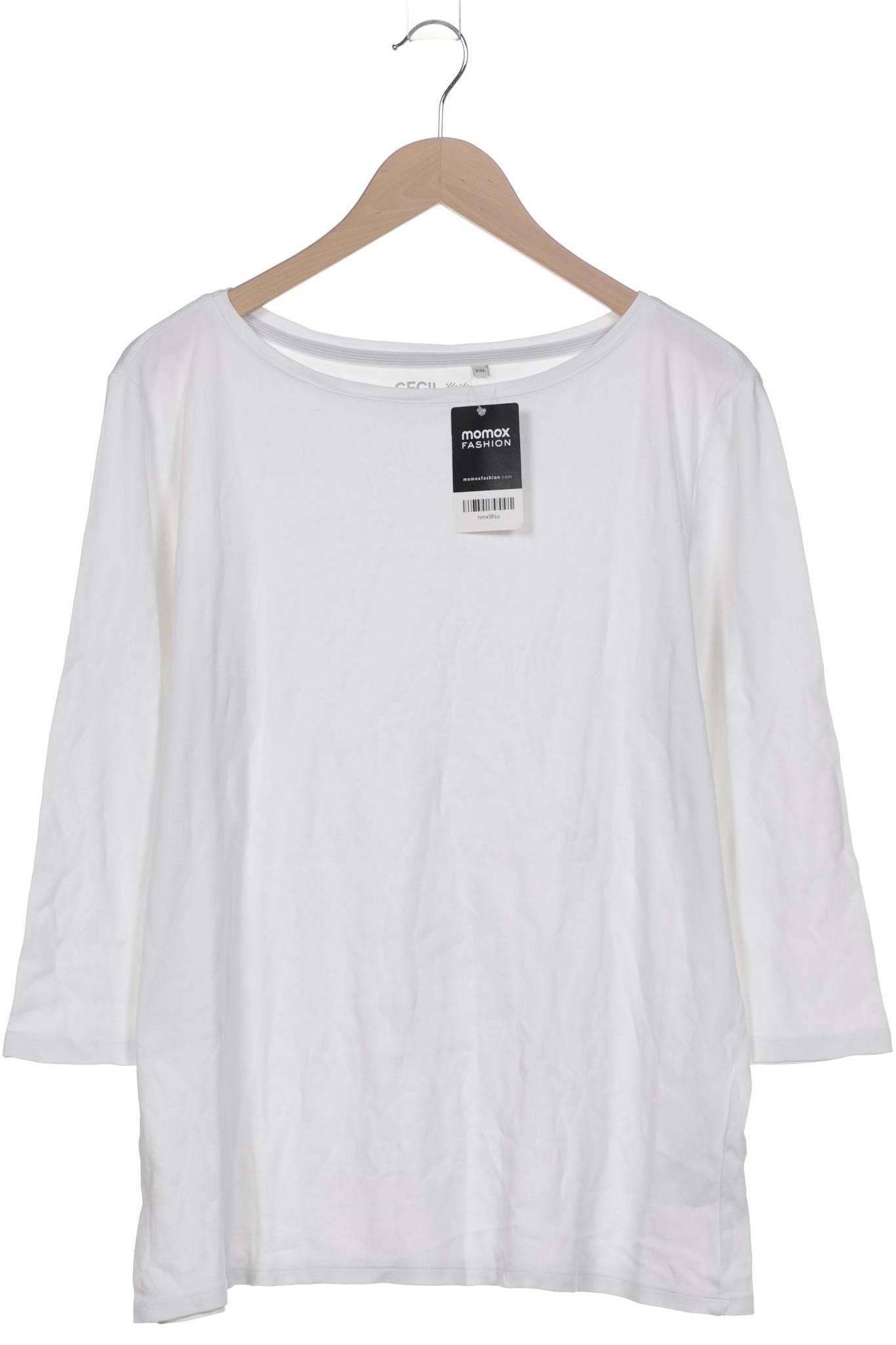 

Cecil Damen Langarmshirt, weiß, Gr. 46