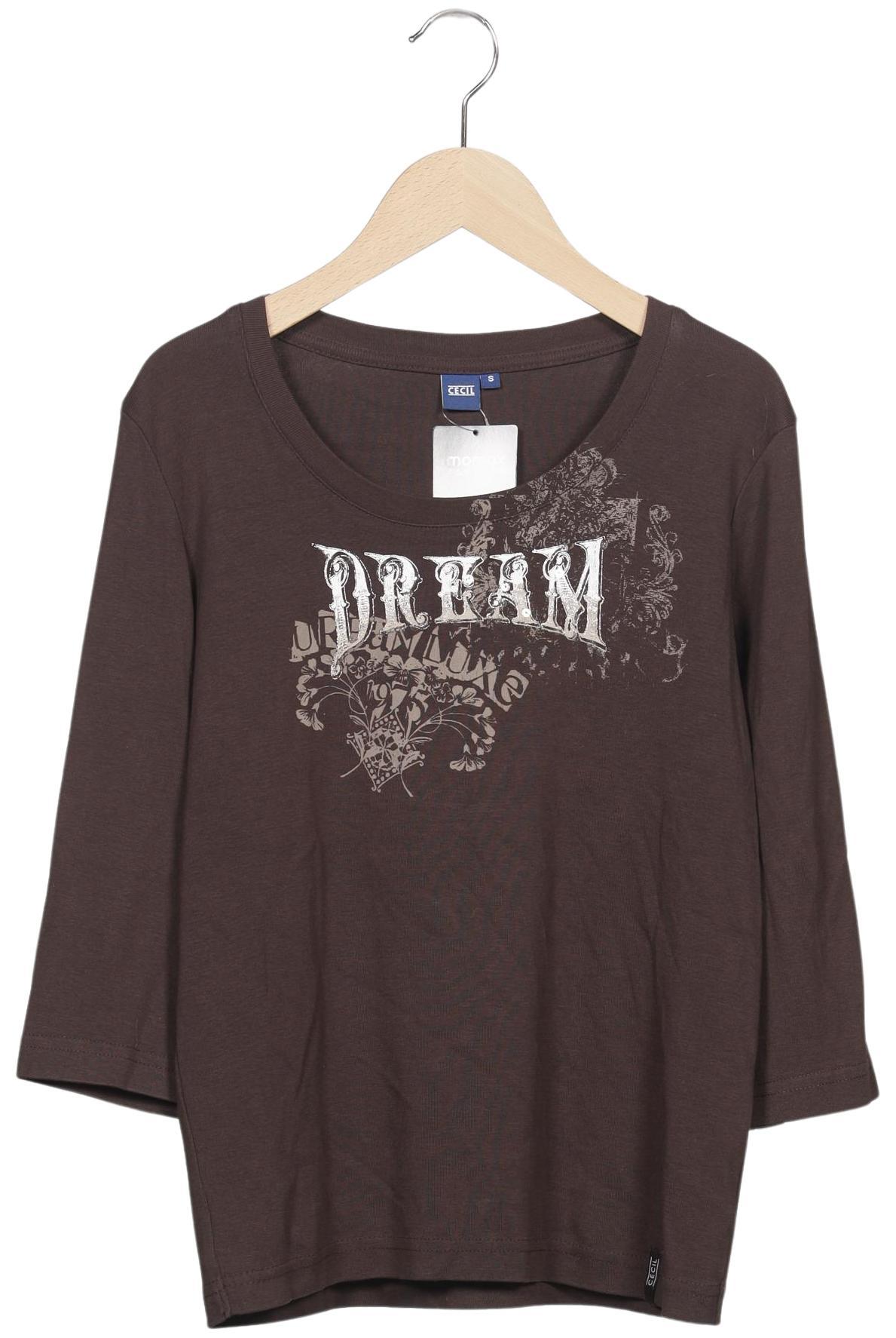 

Cecil Damen Langarmshirt, braun, Gr. 36