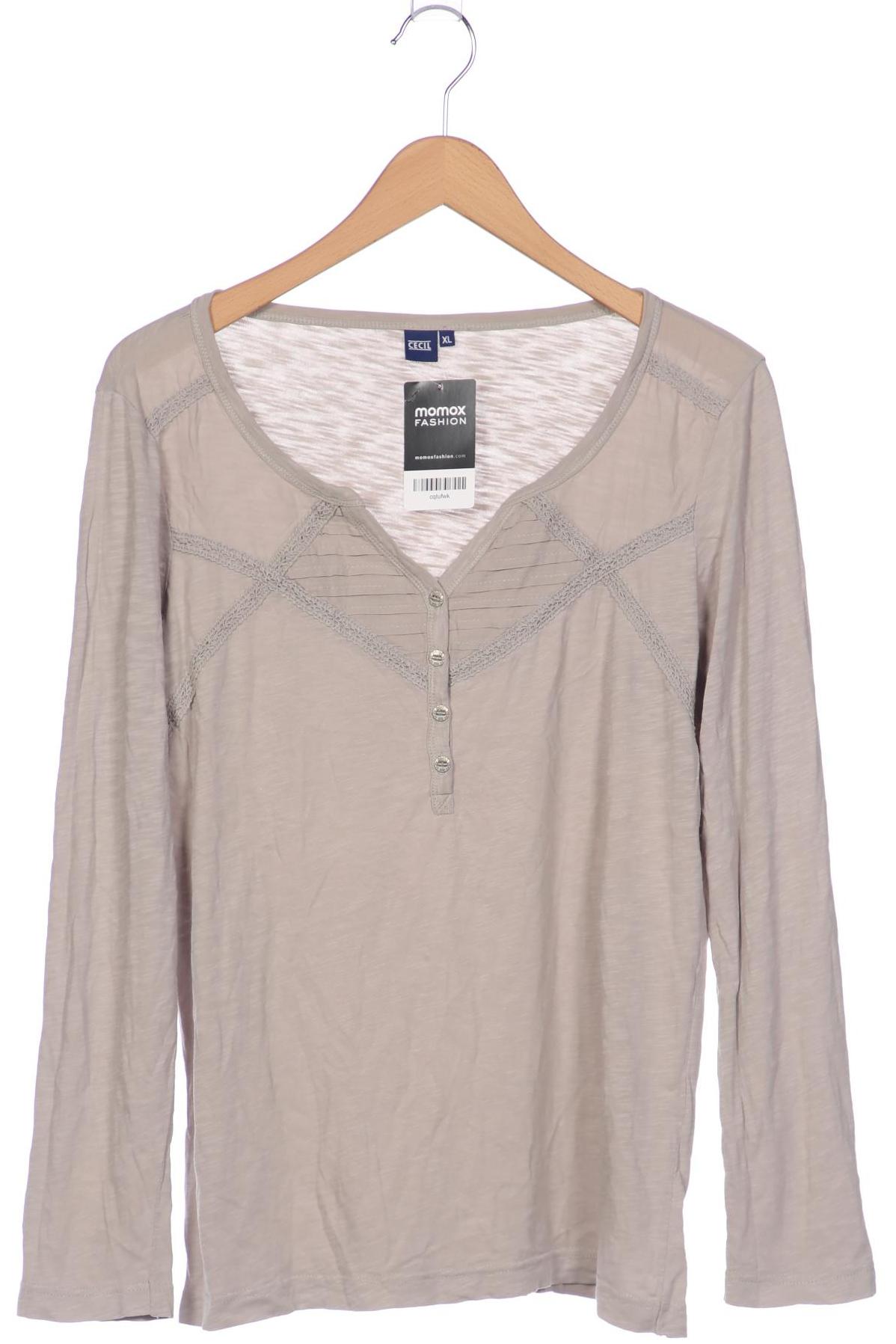 

Cecil Damen Langarmshirt, beige, Gr. 44