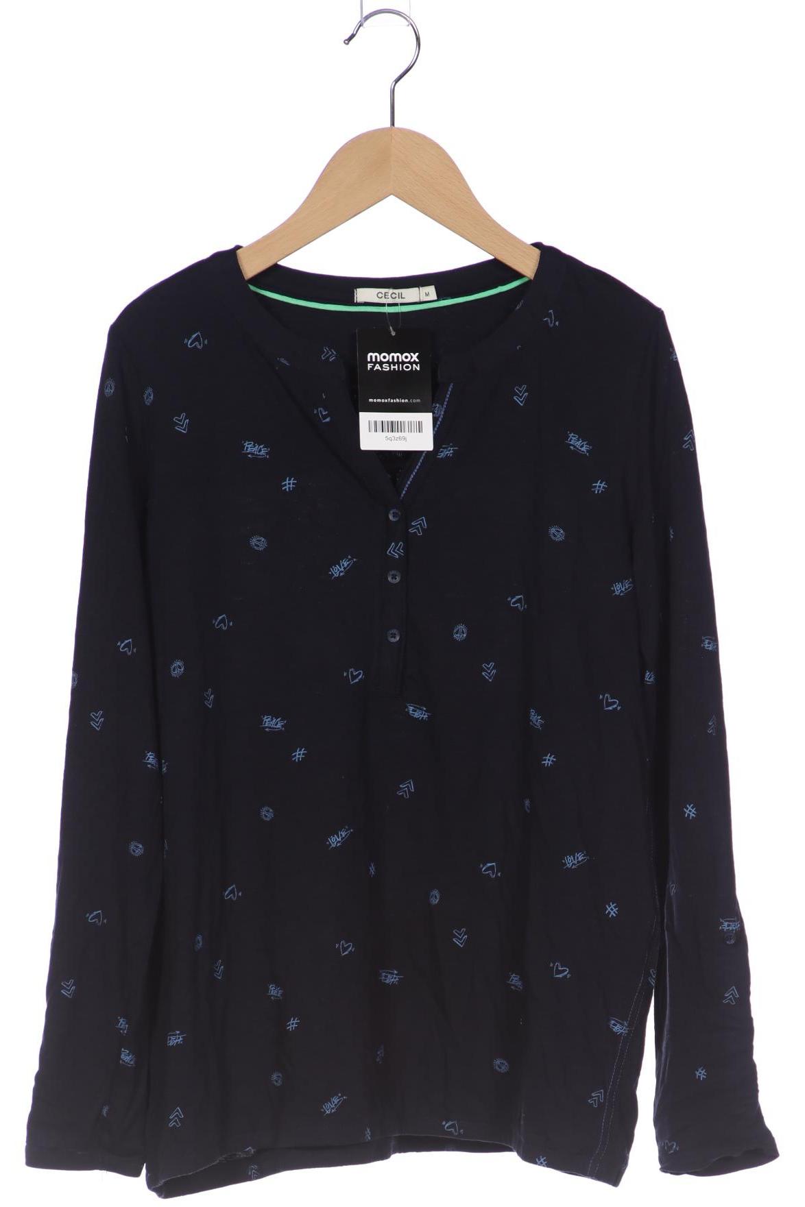 

Cecil Damen Langarmshirt, marineblau, Gr. 38
