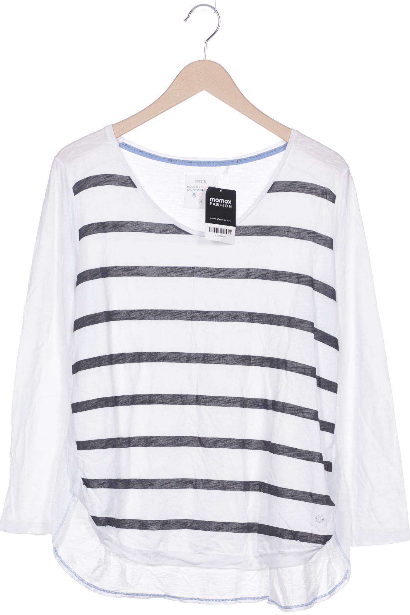 

Cecil Damen Langarmshirt, weiß, Gr. 44