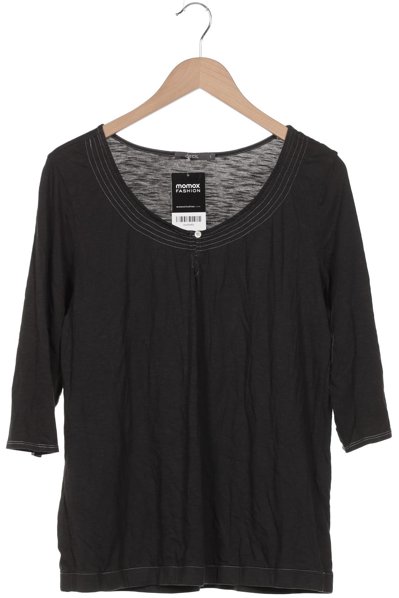 

Cecil Damen Langarmshirt, grau, Gr. 42