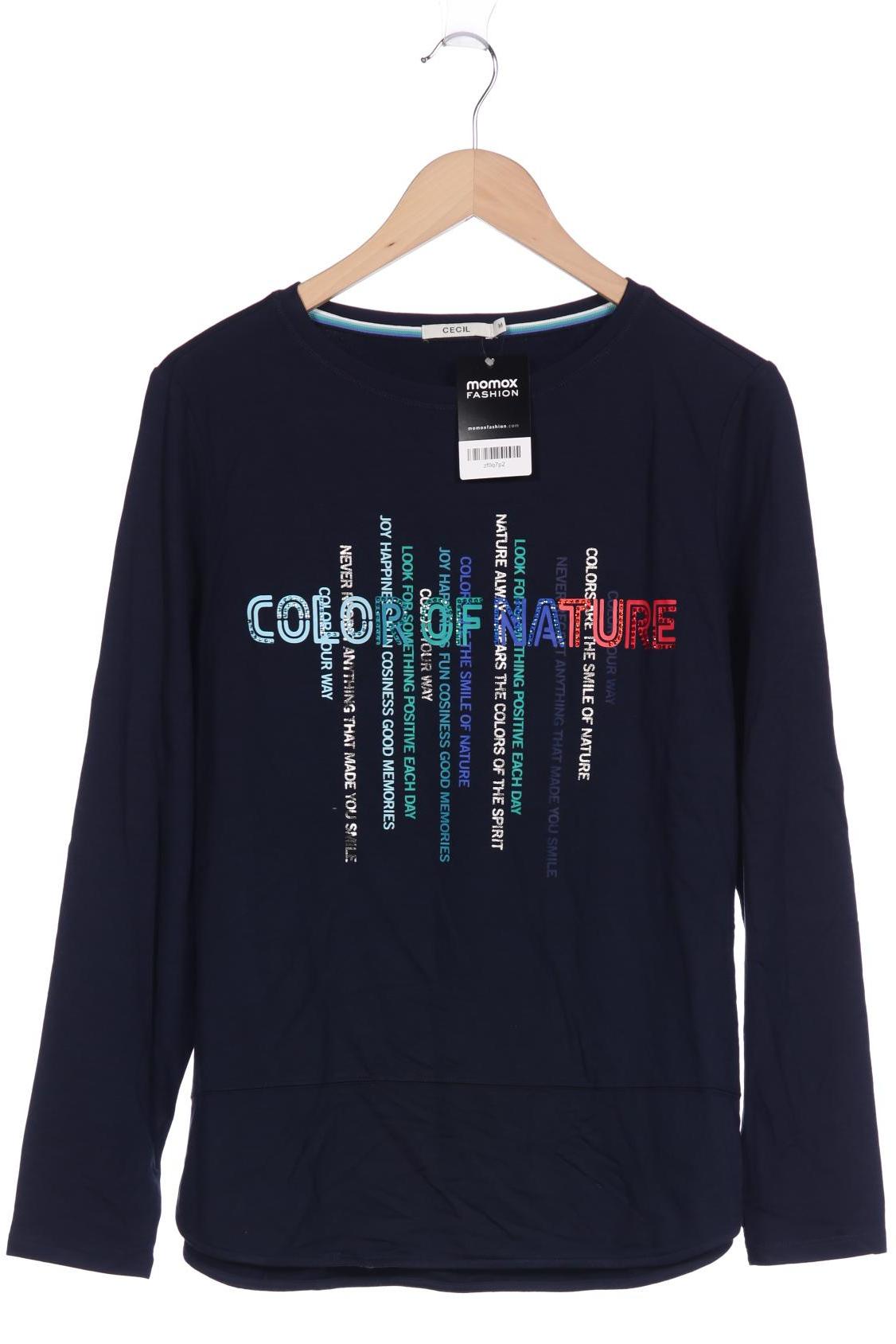 

Cecil Damen Langarmshirt, marineblau, Gr. 38