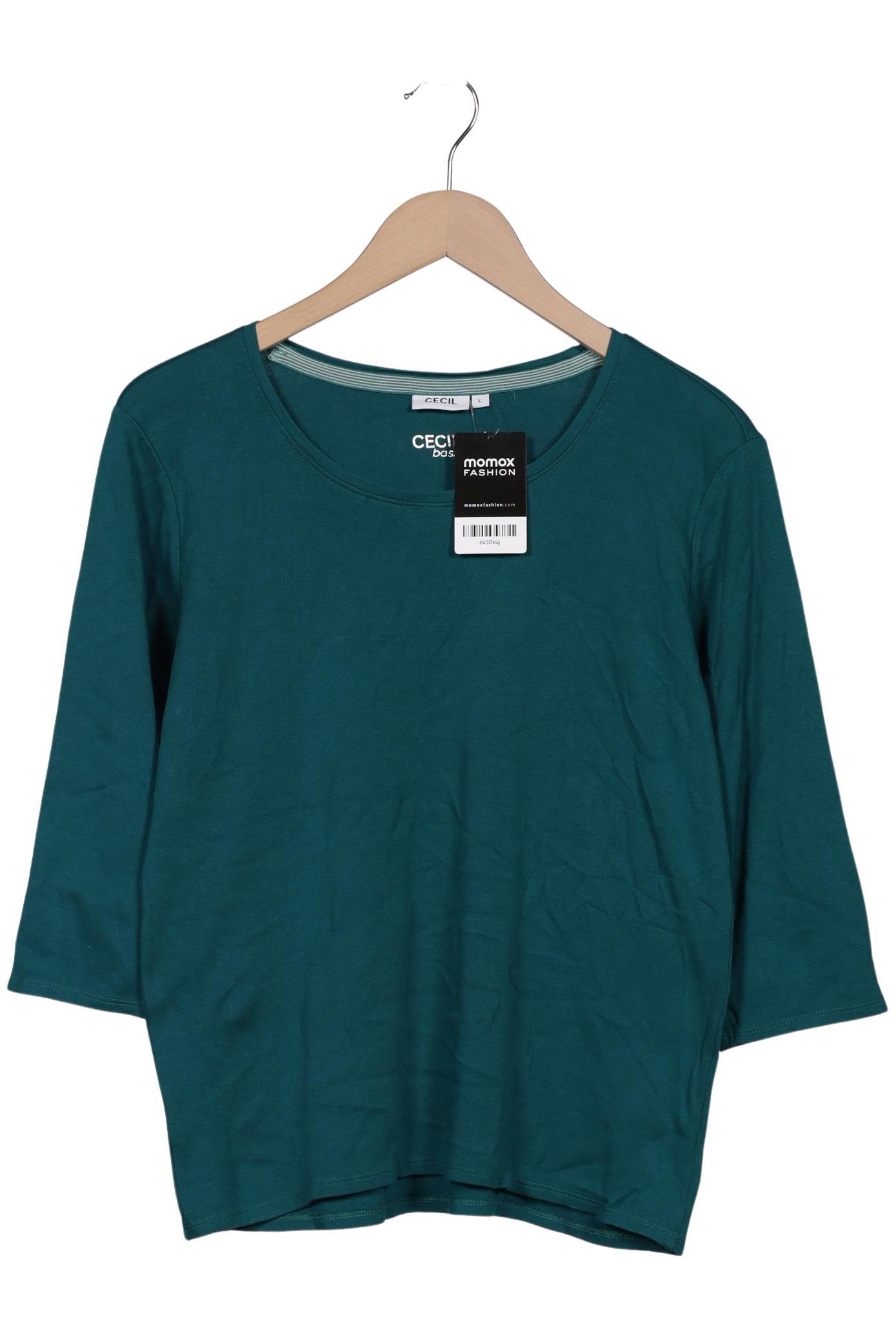 

Cecil Damen Langarmshirt, türkis, Gr. 42