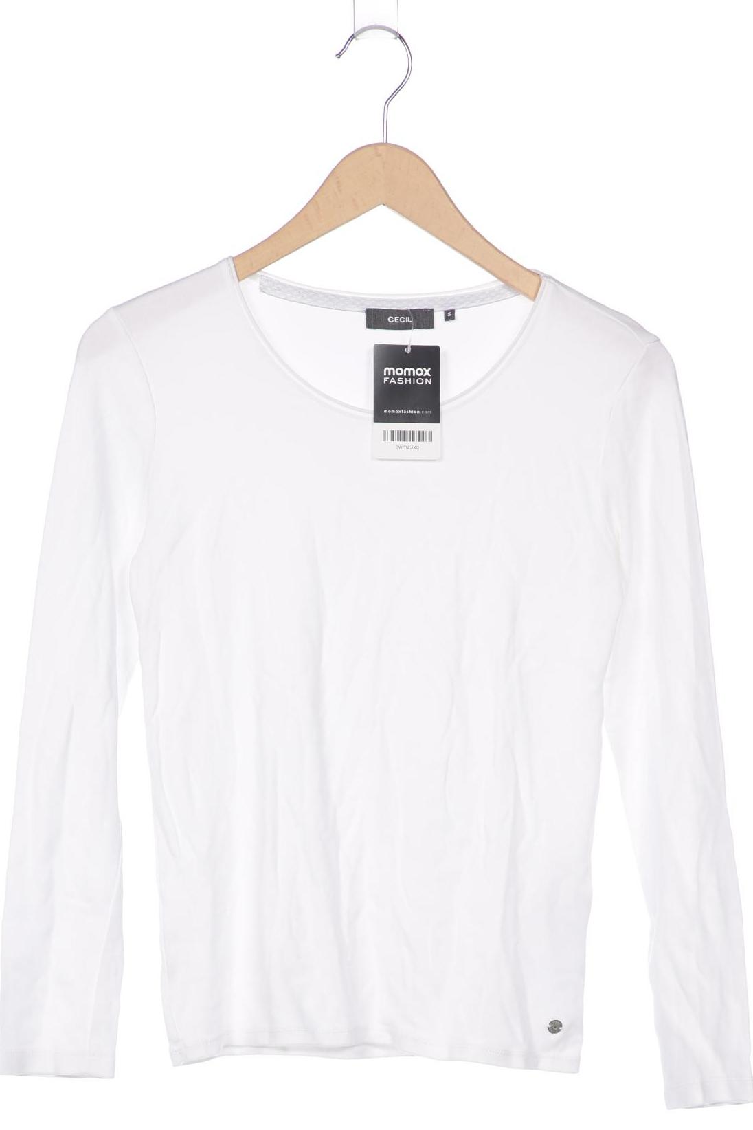 

Cecil Damen Langarmshirt, weiß, Gr. 36