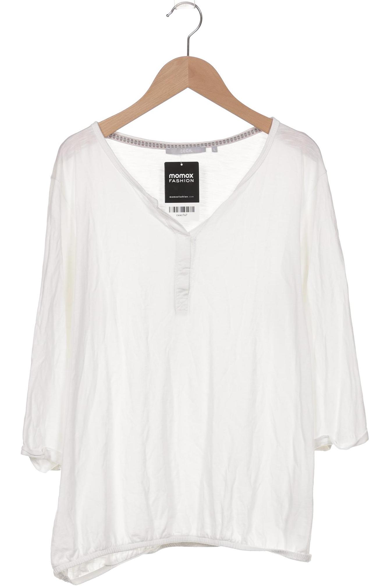 

Cecil Damen Langarmshirt, weiß, Gr. 42