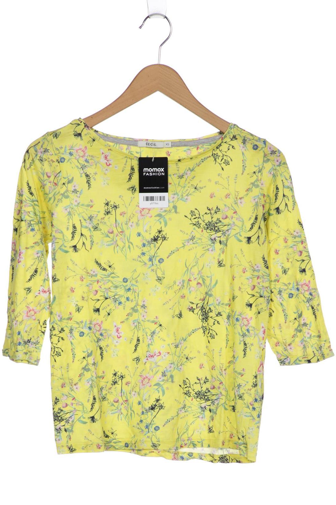 

Cecil Damen Langarmshirt, gelb, Gr. 34
