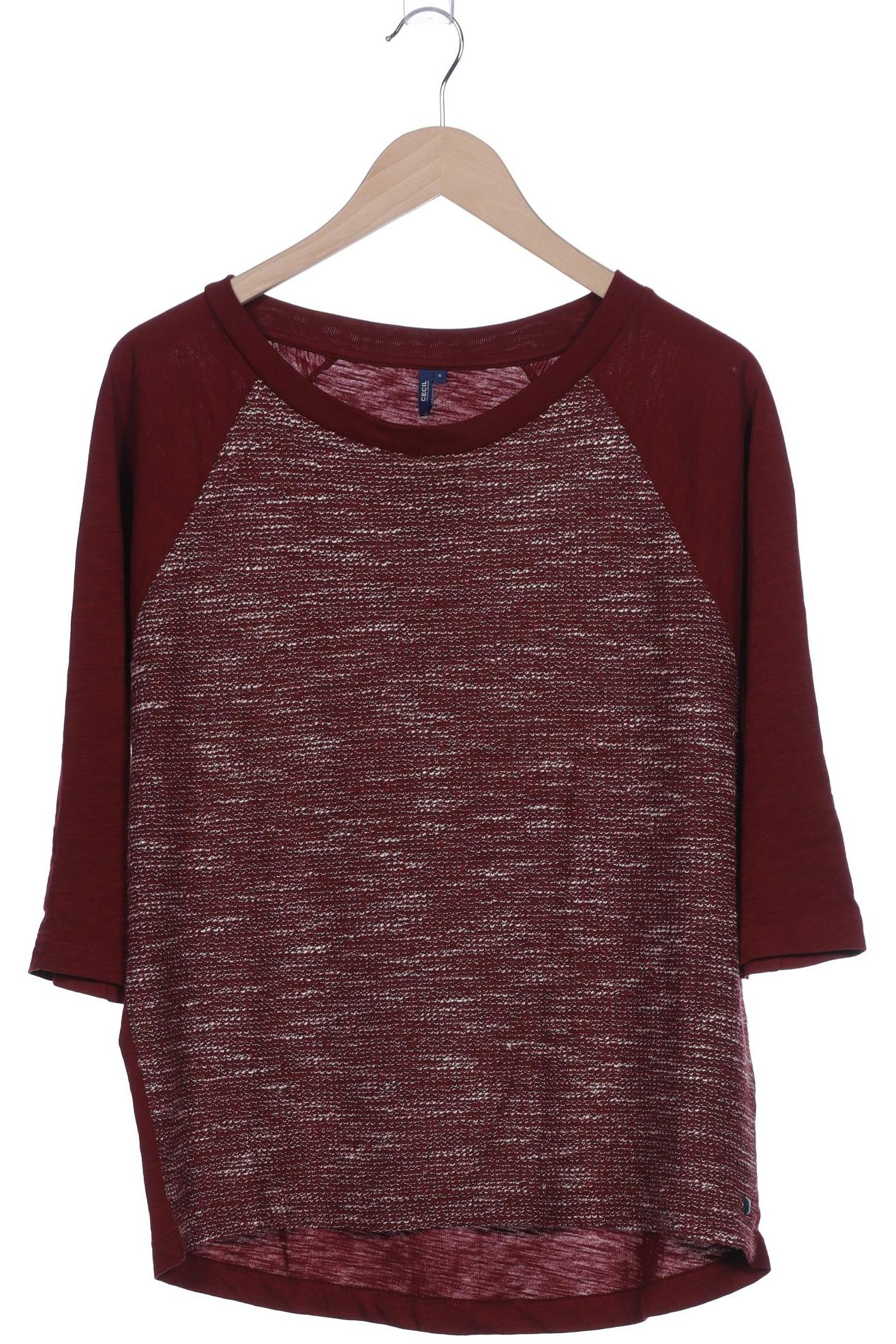 

Cecil Damen Langarmshirt, bordeaux, Gr. 36