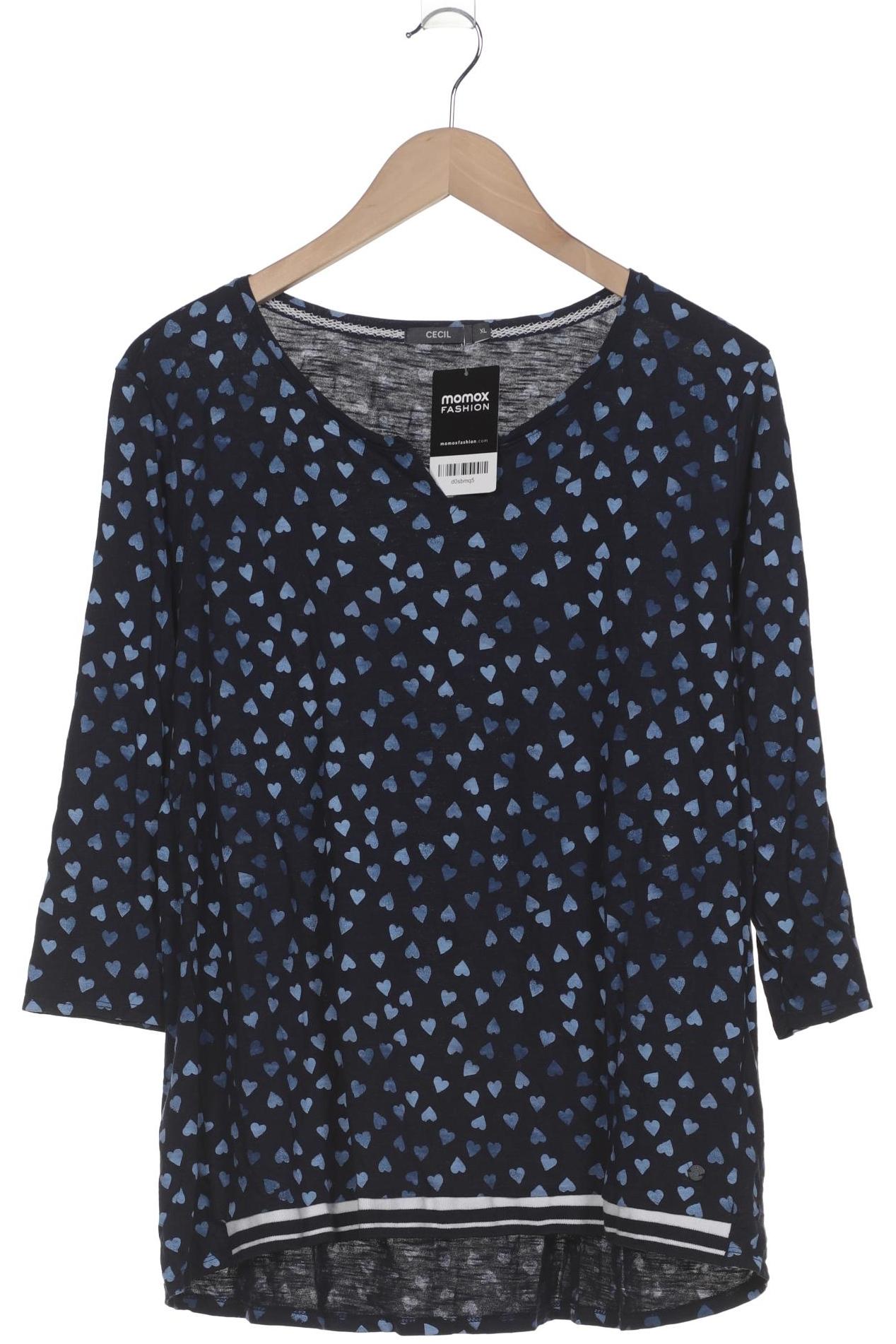 

Cecil Damen Langarmshirt, marineblau, Gr. 44