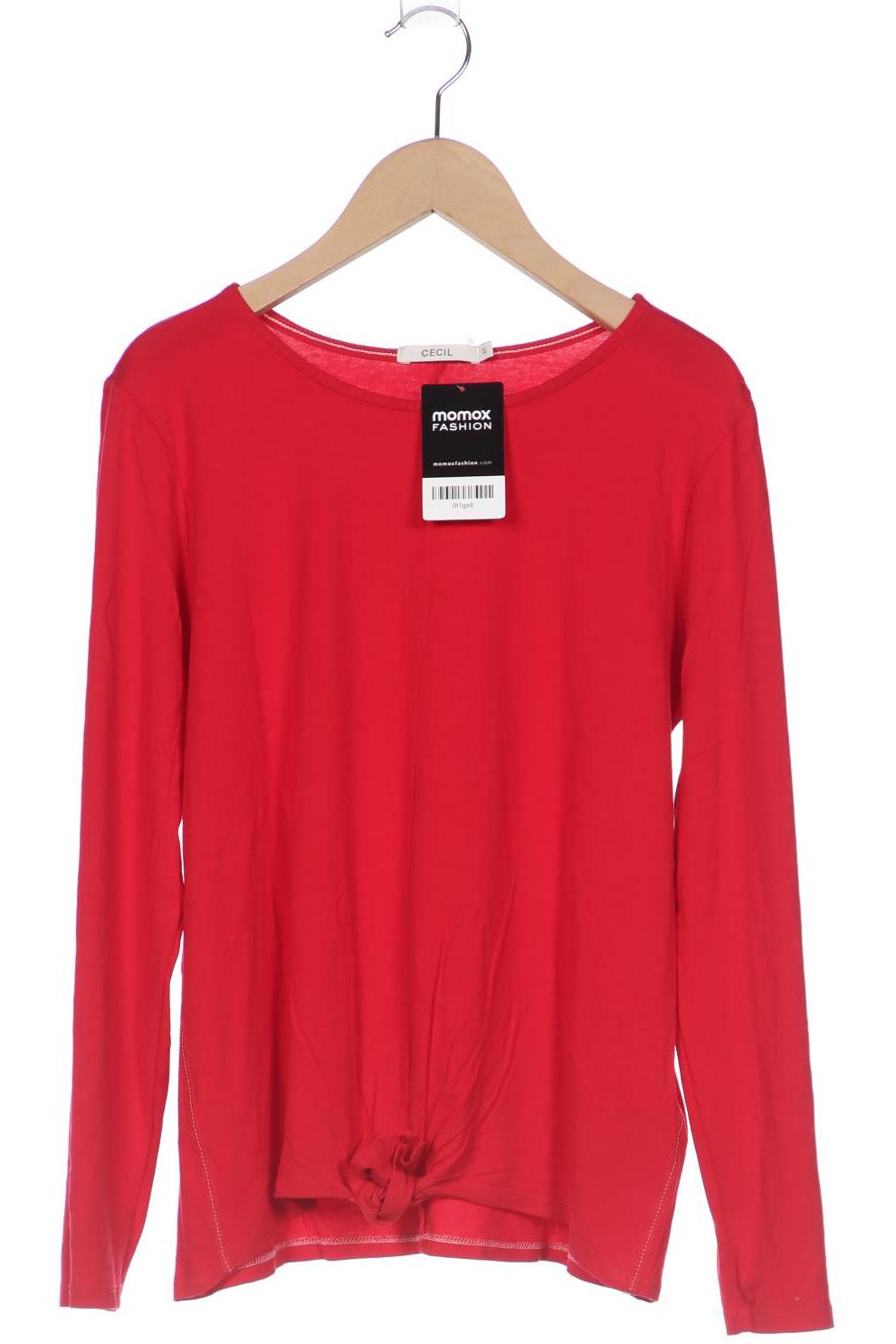 

Cecil Damen Langarmshirt, rot, Gr. 36