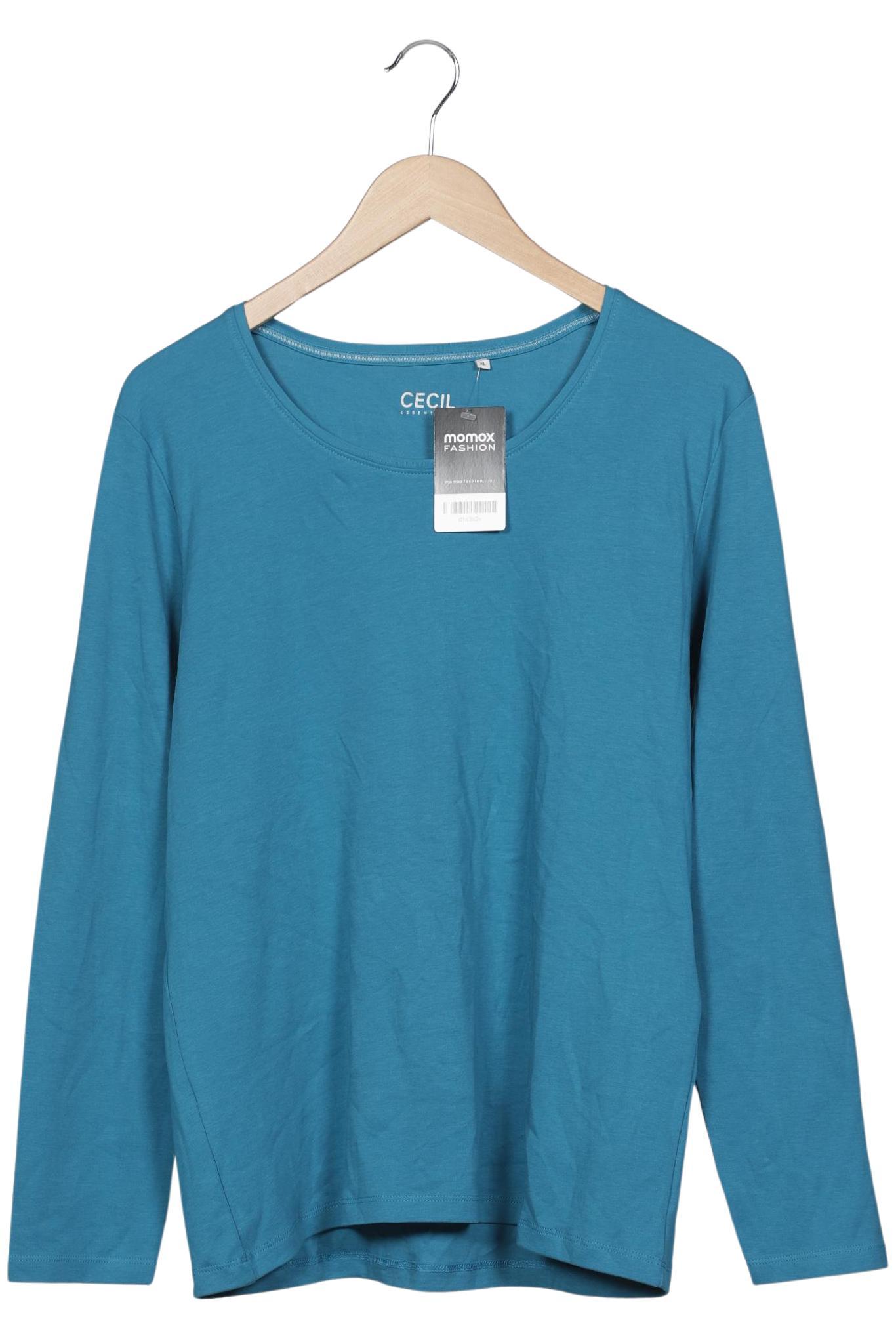 

Cecil Damen Langarmshirt, türkis, Gr. 44