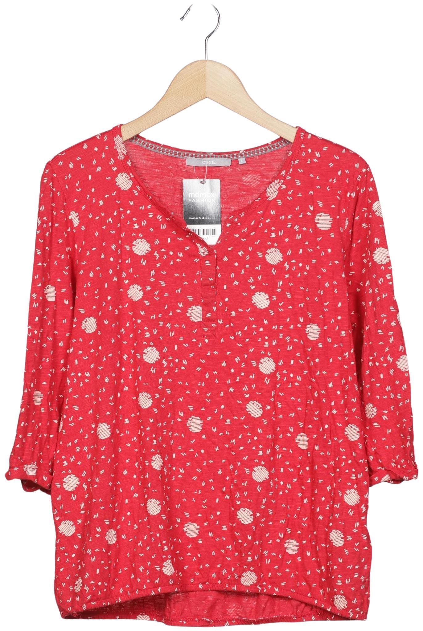 

Cecil Damen Langarmshirt, rot, Gr. 42