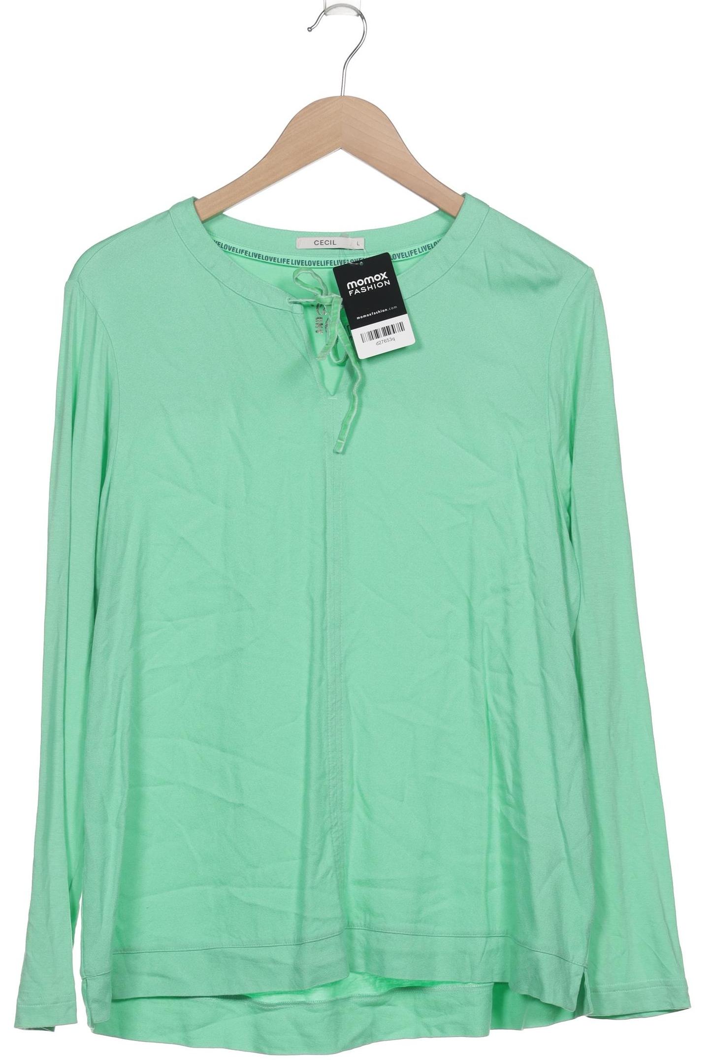 

Cecil Damen Langarmshirt, grün, Gr. 42