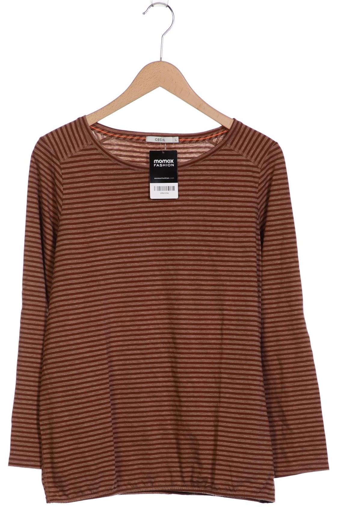 

Cecil Damen Langarmshirt, braun, Gr. 42