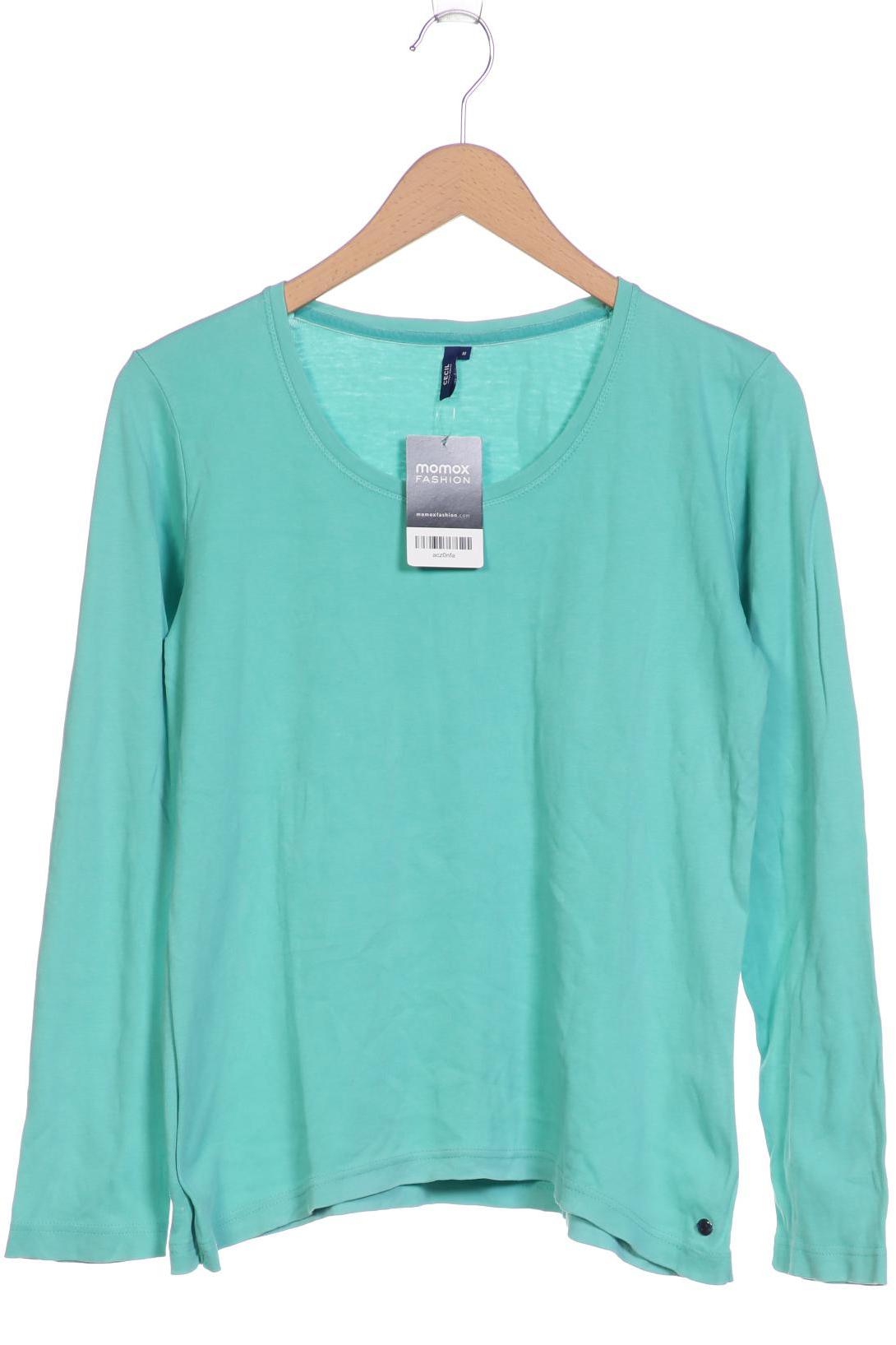 

Cecil Damen Langarmshirt, hellgrün, Gr. 38