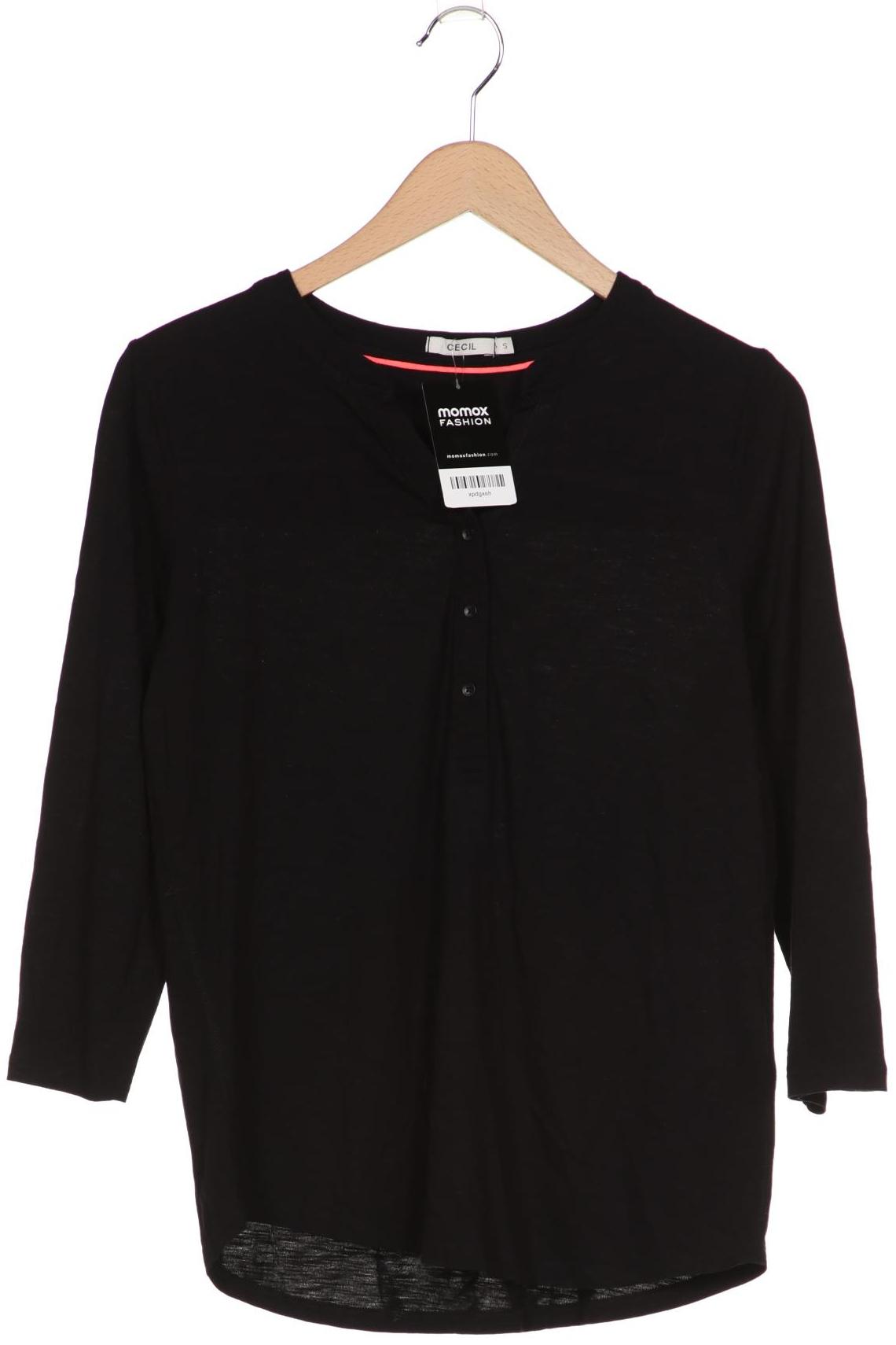 

Cecil Damen Langarmshirt, schwarz, Gr. 36