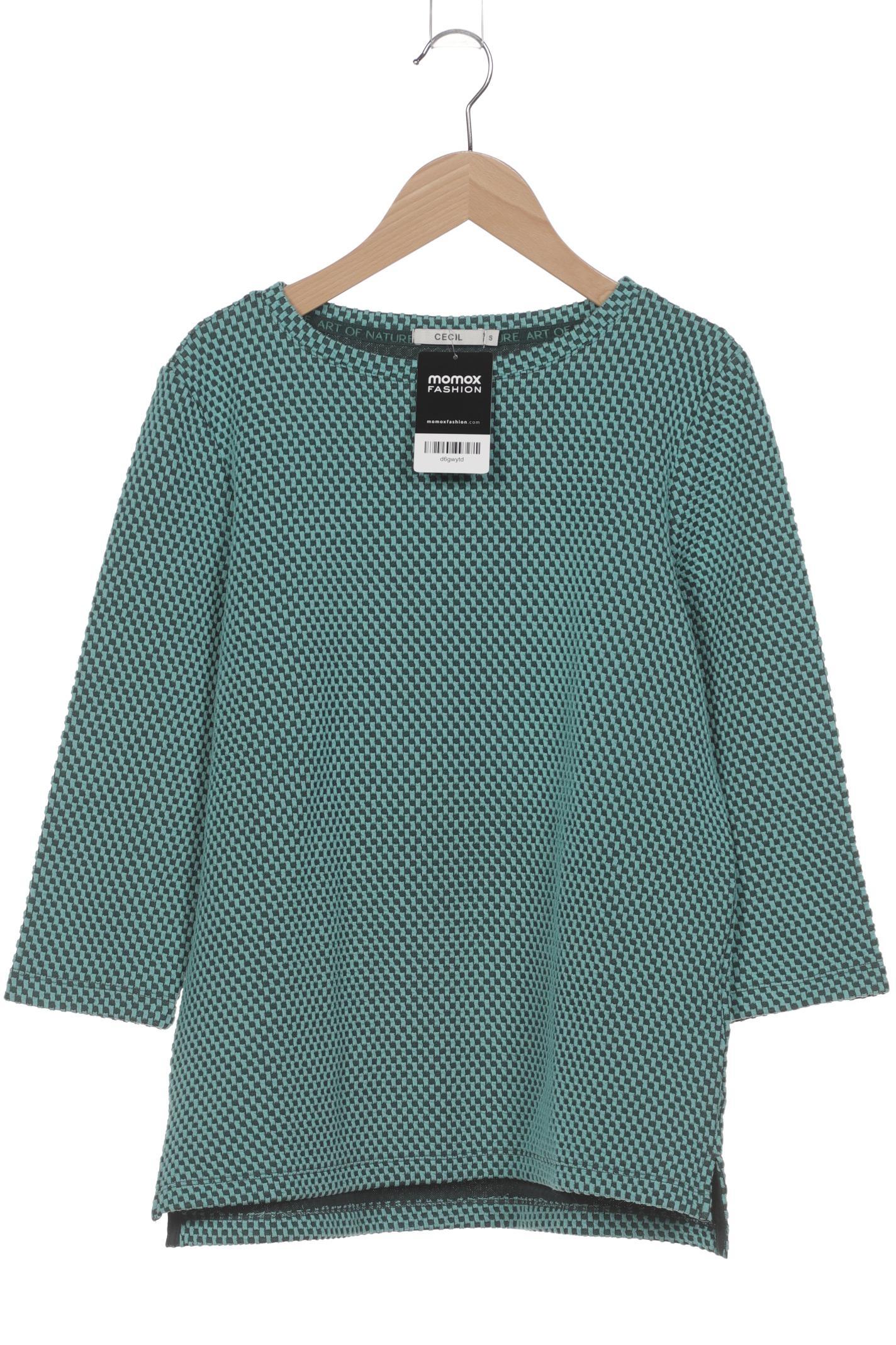

Cecil Damen Langarmshirt, türkis, Gr. 36
