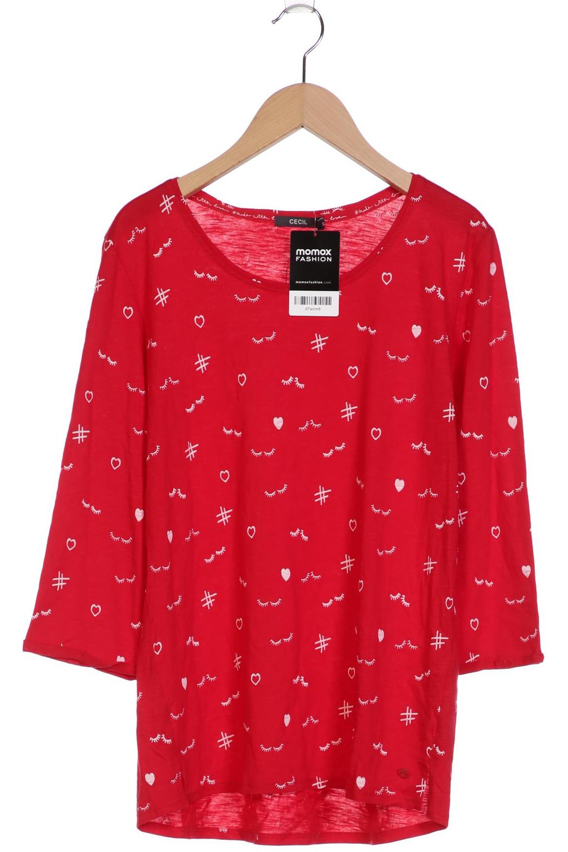 

Cecil Damen Langarmshirt, rot, Gr. 36