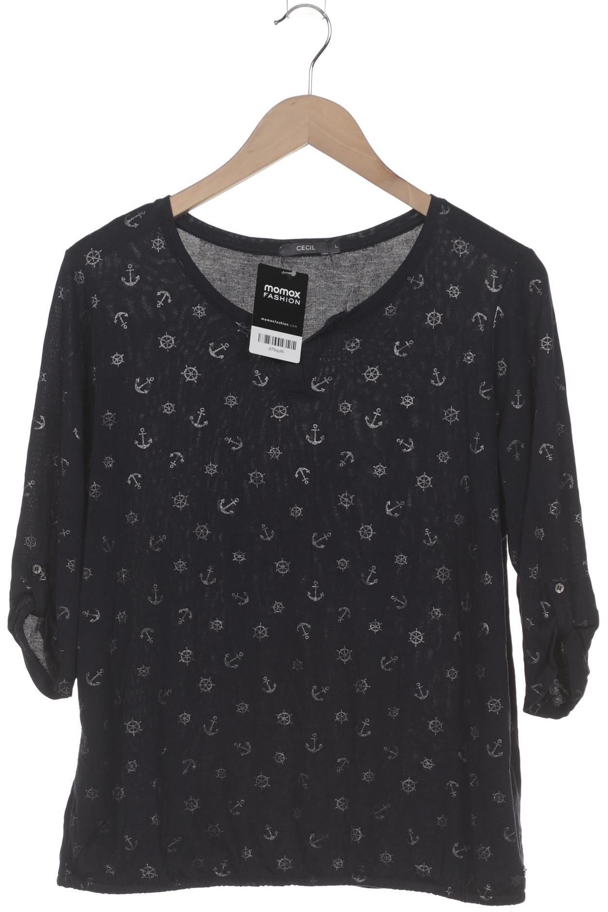 

Cecil Damen Langarmshirt, marineblau, Gr. 42