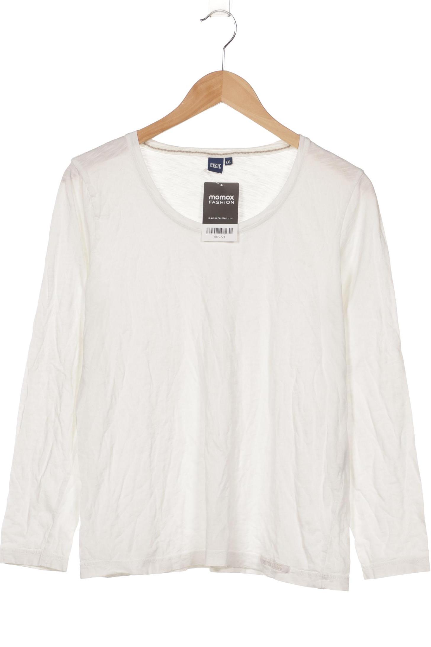 

Cecil Damen Langarmshirt, weiß, Gr. 46