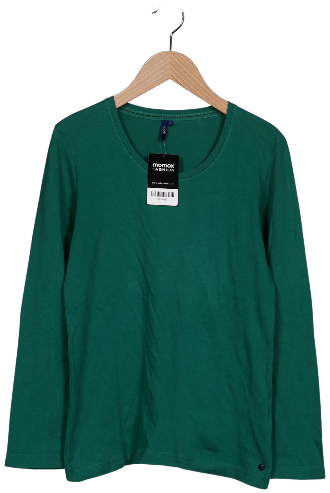 

Cecil Damen Langarmshirt, grün, Gr. 36