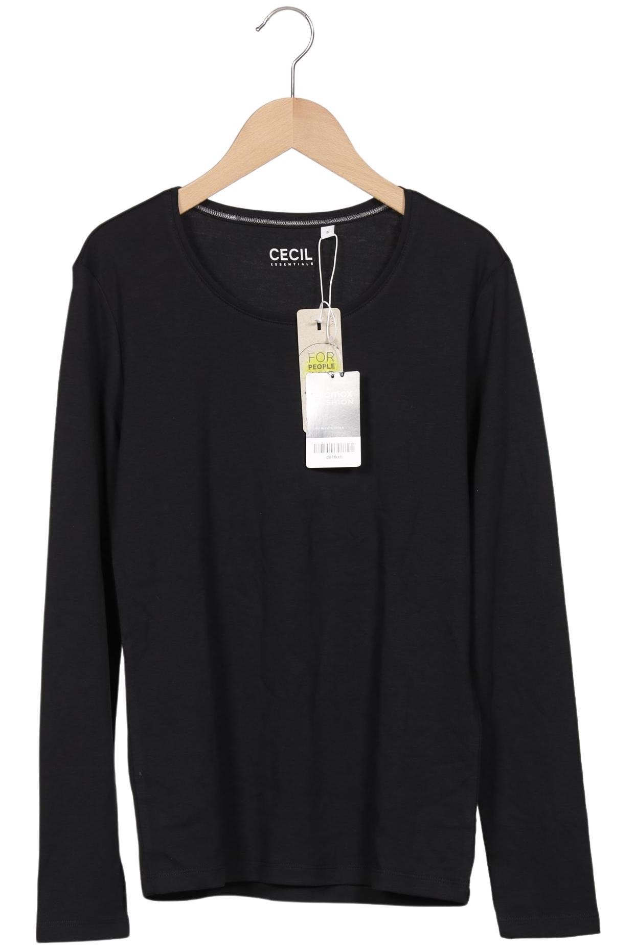 

Cecil Damen Langarmshirt, schwarz, Gr. 36