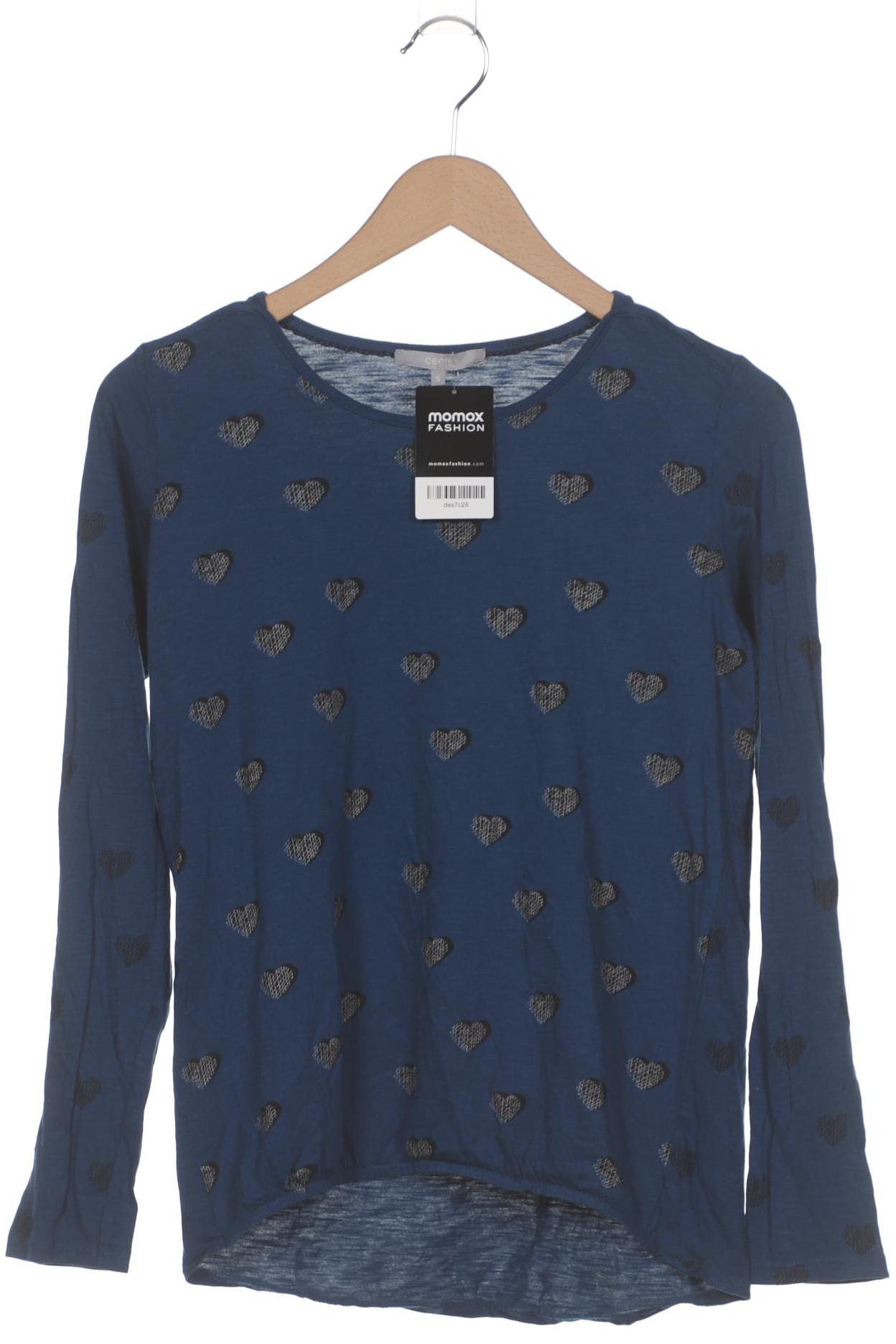 

Cecil Damen Langarmshirt, marineblau, Gr. 36