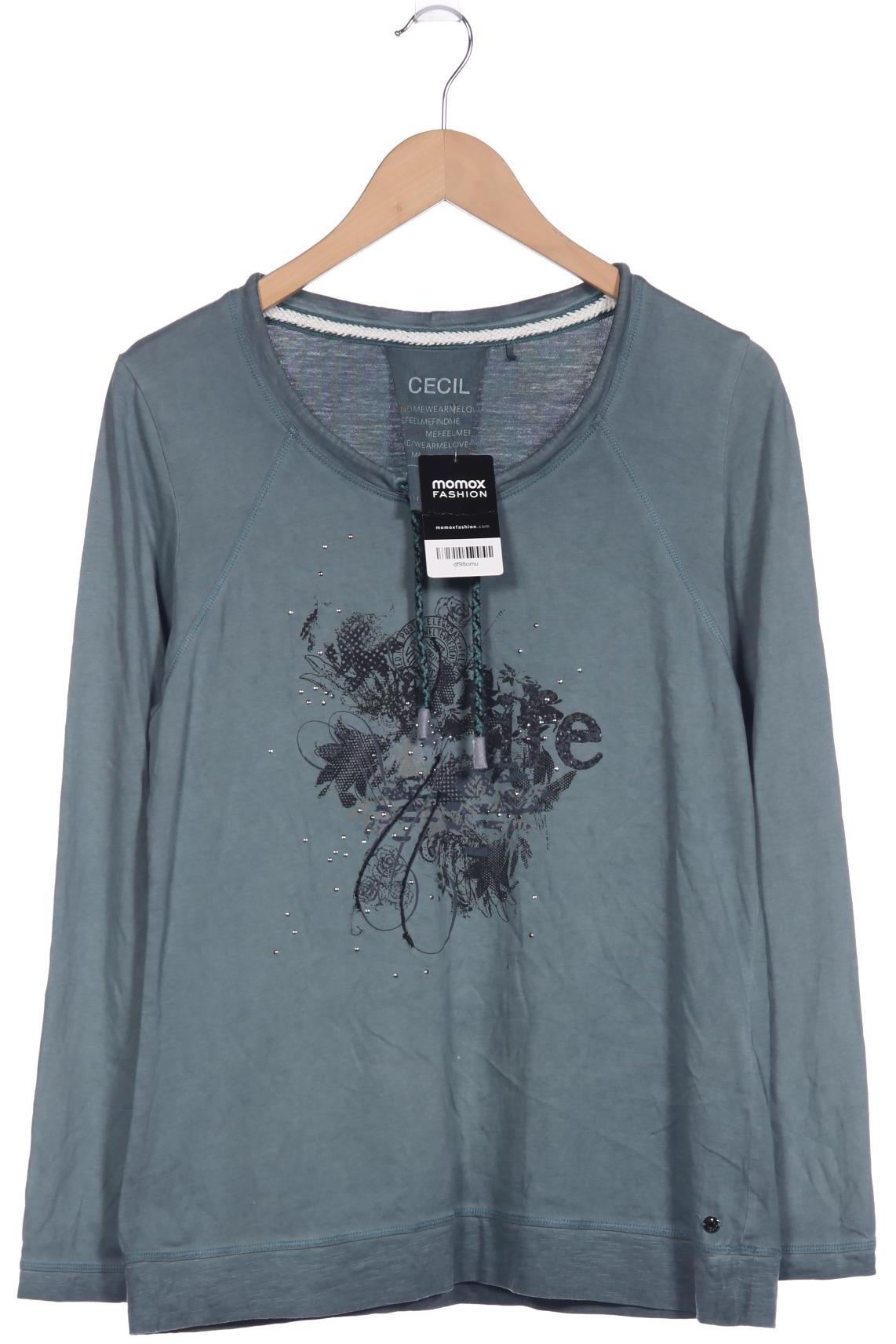 

Cecil Damen Langarmshirt, türkis, Gr. 38