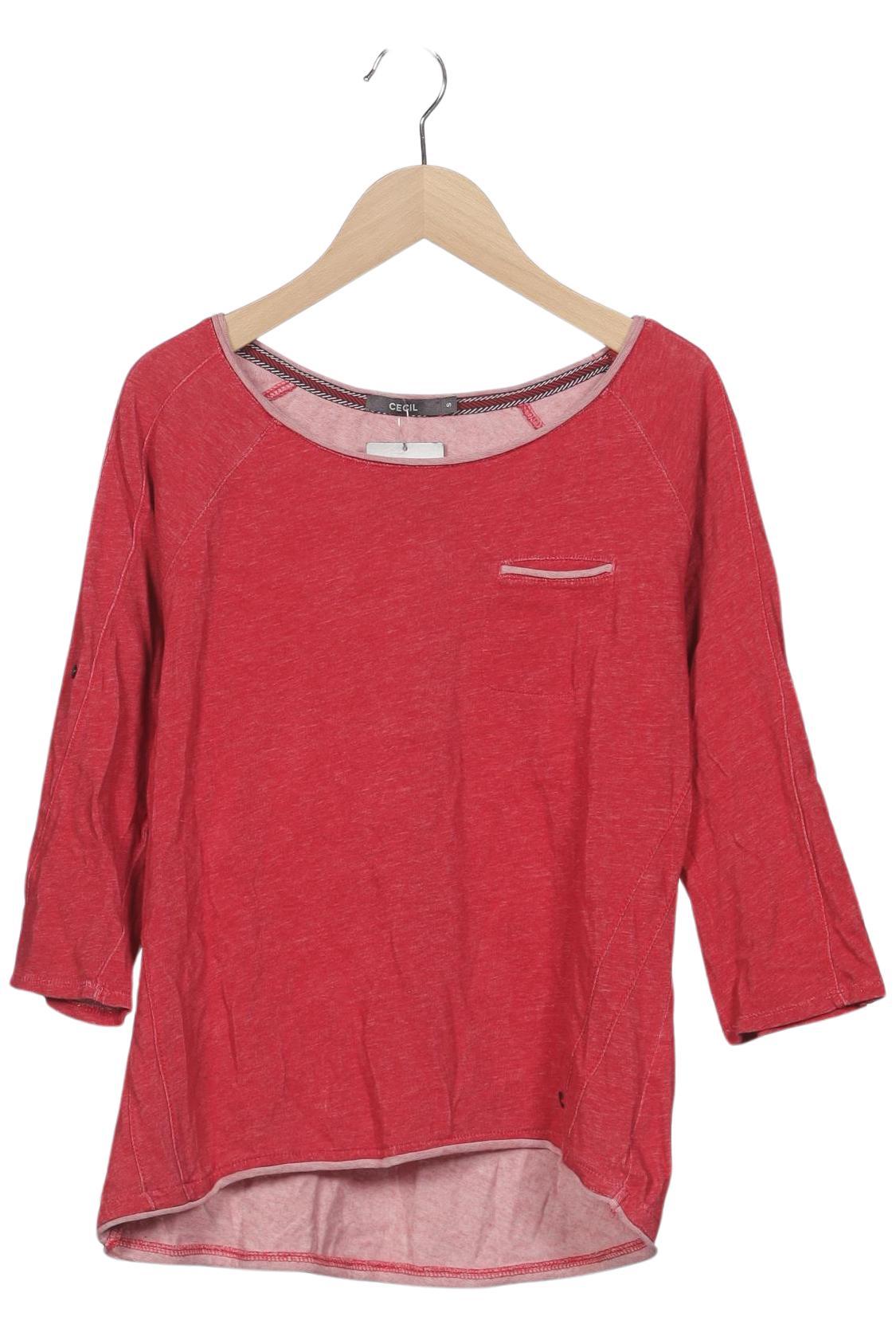 

Cecil Damen Langarmshirt, rot, Gr. 36