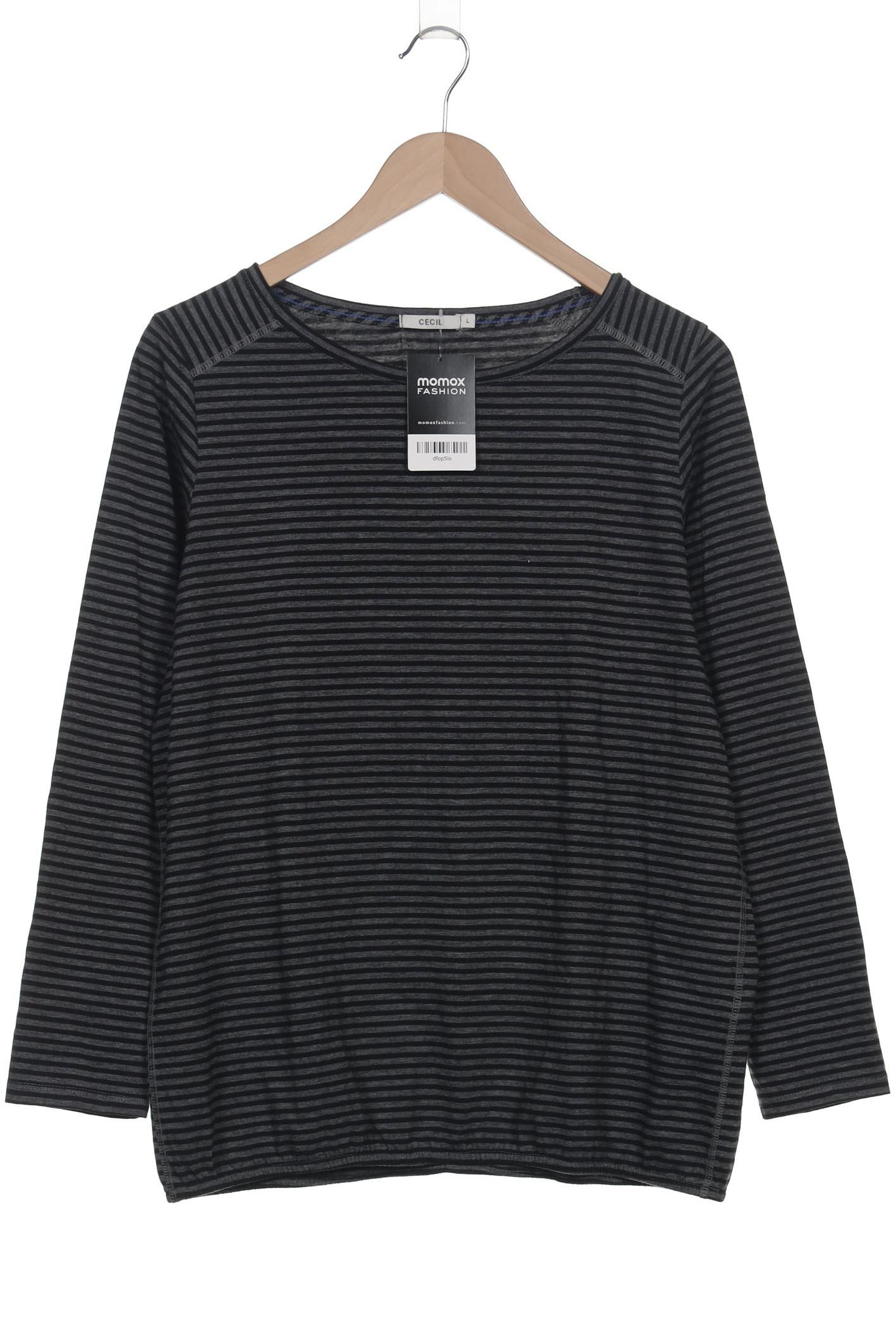 

Cecil Damen Langarmshirt, grau, Gr. 42